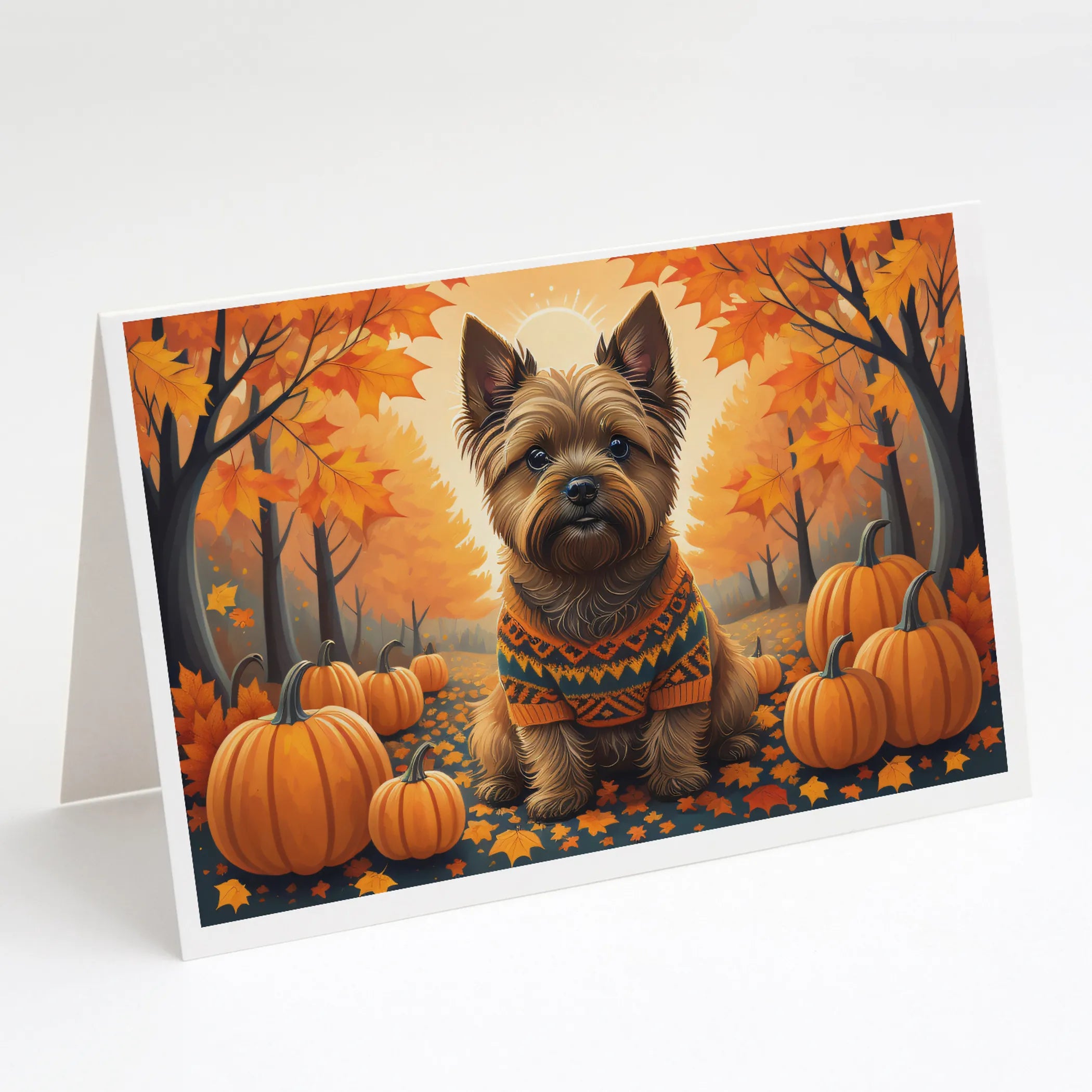 Autumn Leaves Greeting Cards  - Size: 5X7 | Pack Of: 8 | Collection name: Autumn leaves