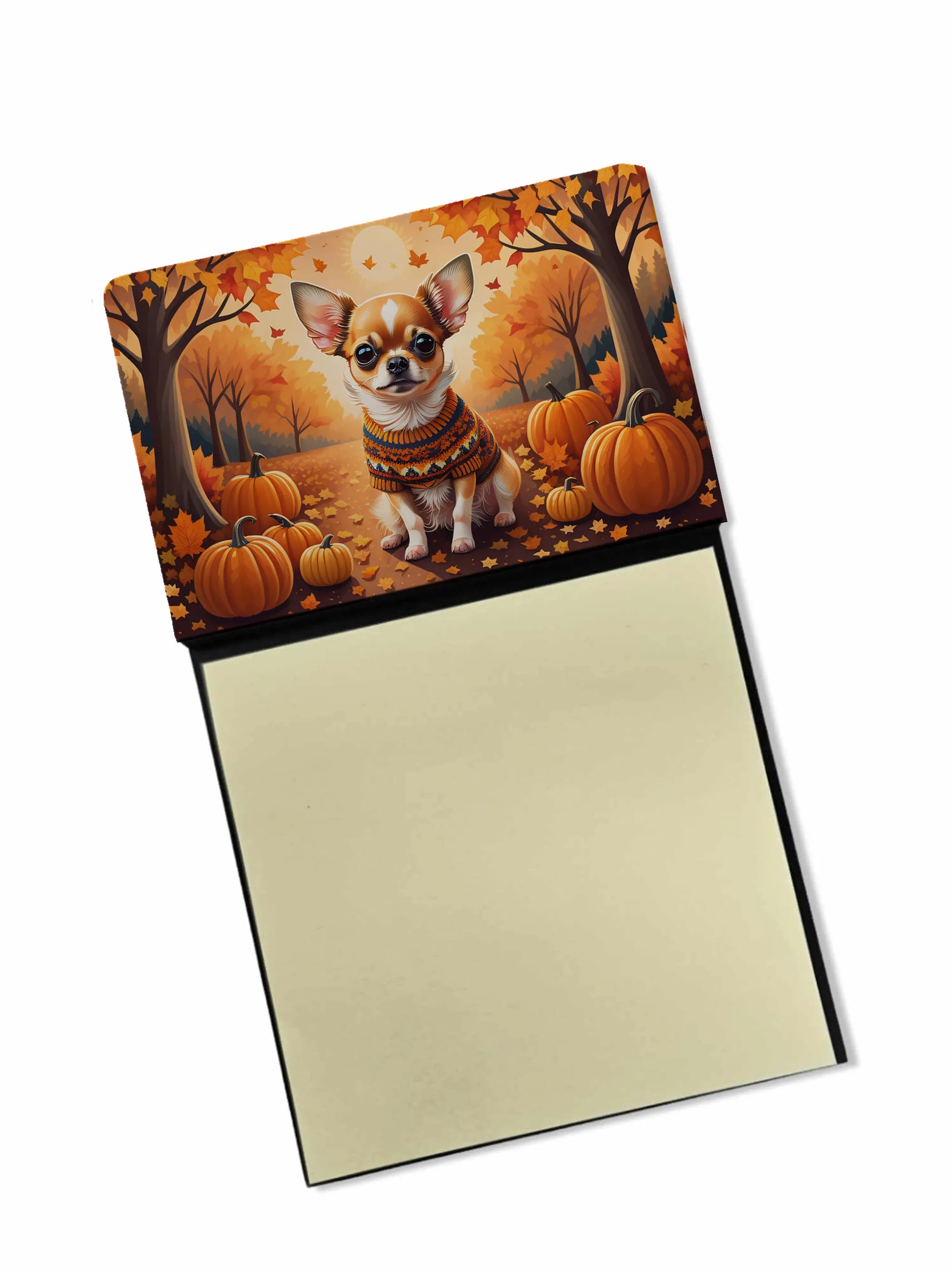 Autumn Leaves Sticky Note Holder - Pack Of: 1 | Collection name: Autumn leaves