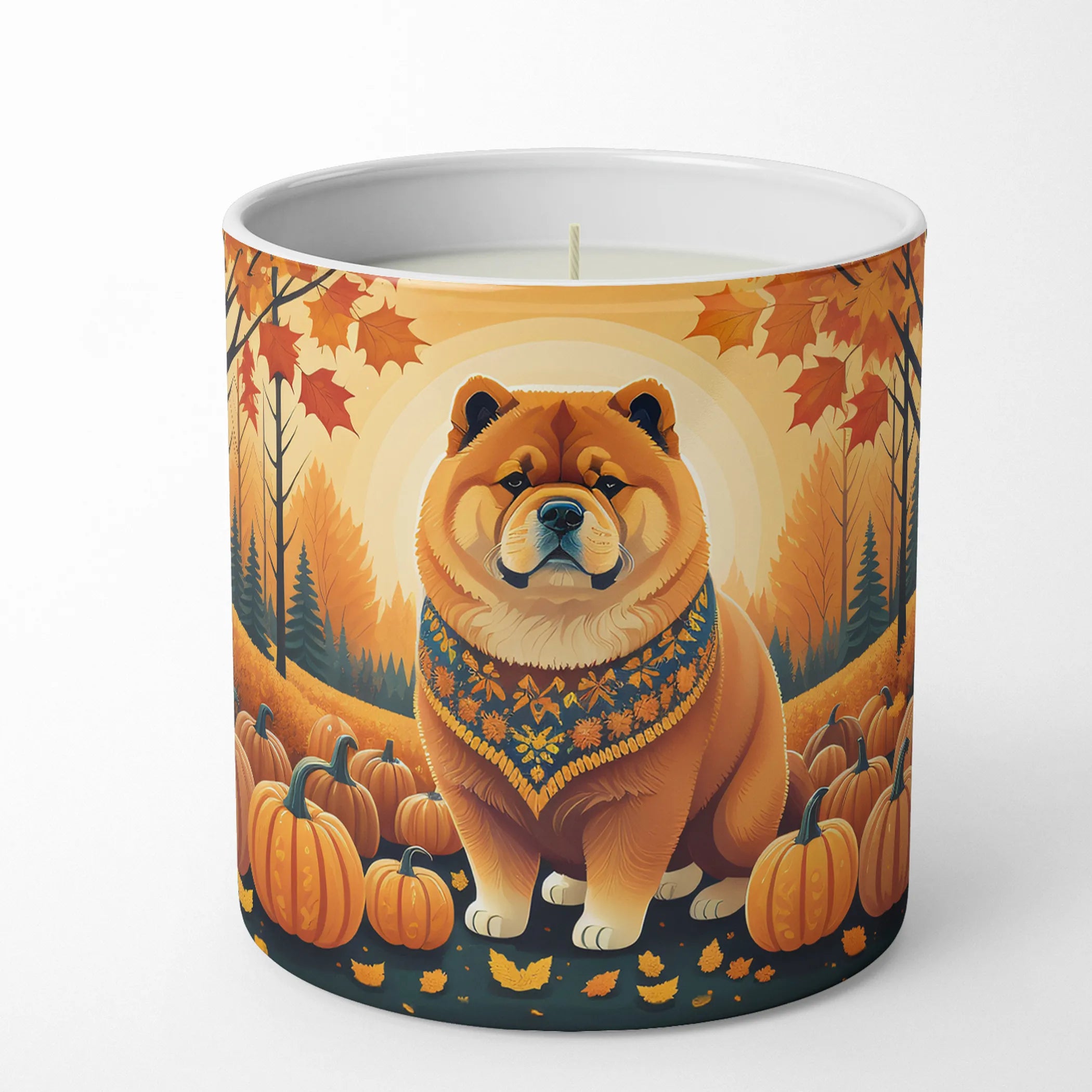 Autumn Leaves Decorative Soy Candle - Size: 10 OZ | Pack Of: 1 | Collection name: Autumn leaves