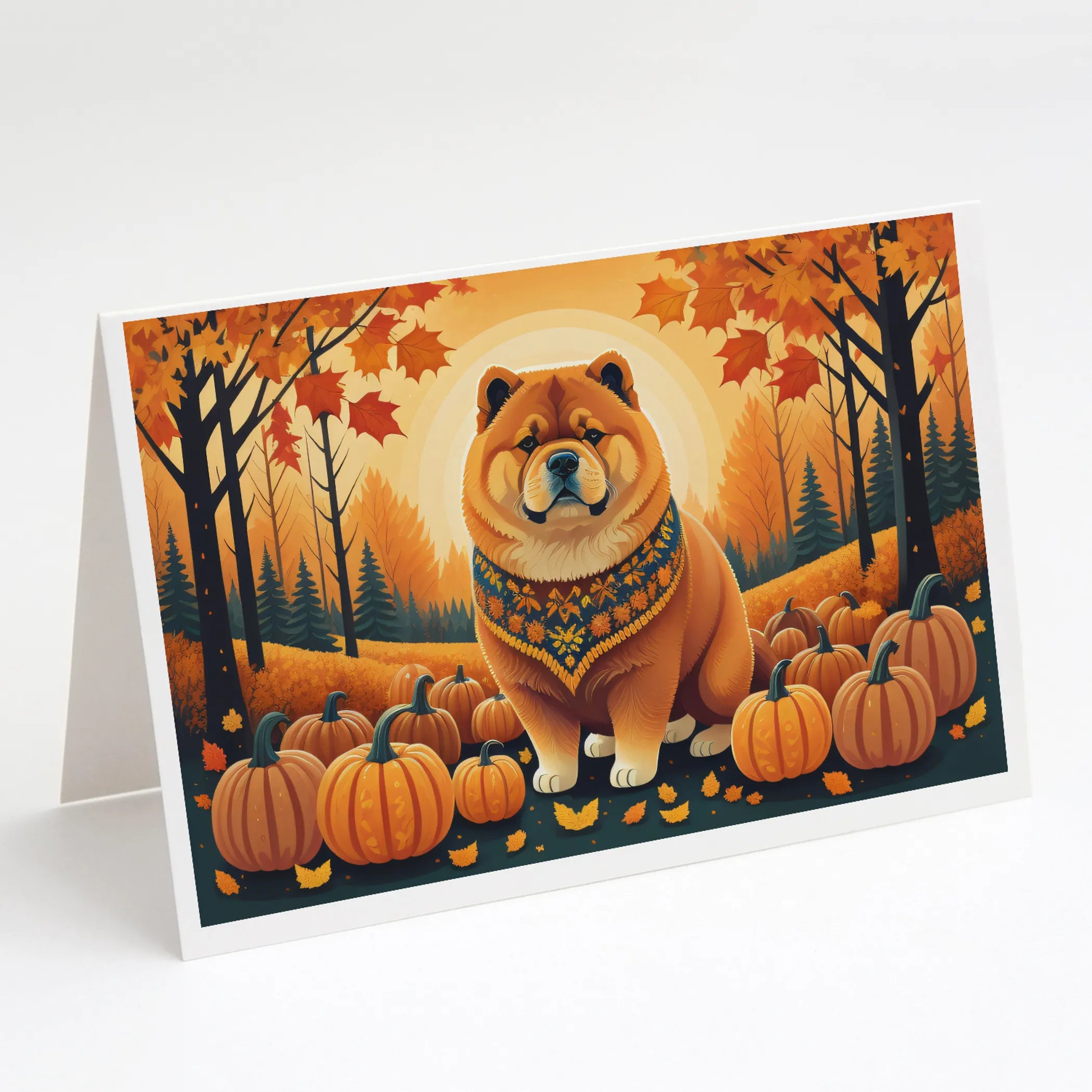 Autumn Leaves Greeting Cards  - Size: 5X7 | Pack Of: 8 | Collection name: Autumn leaves
