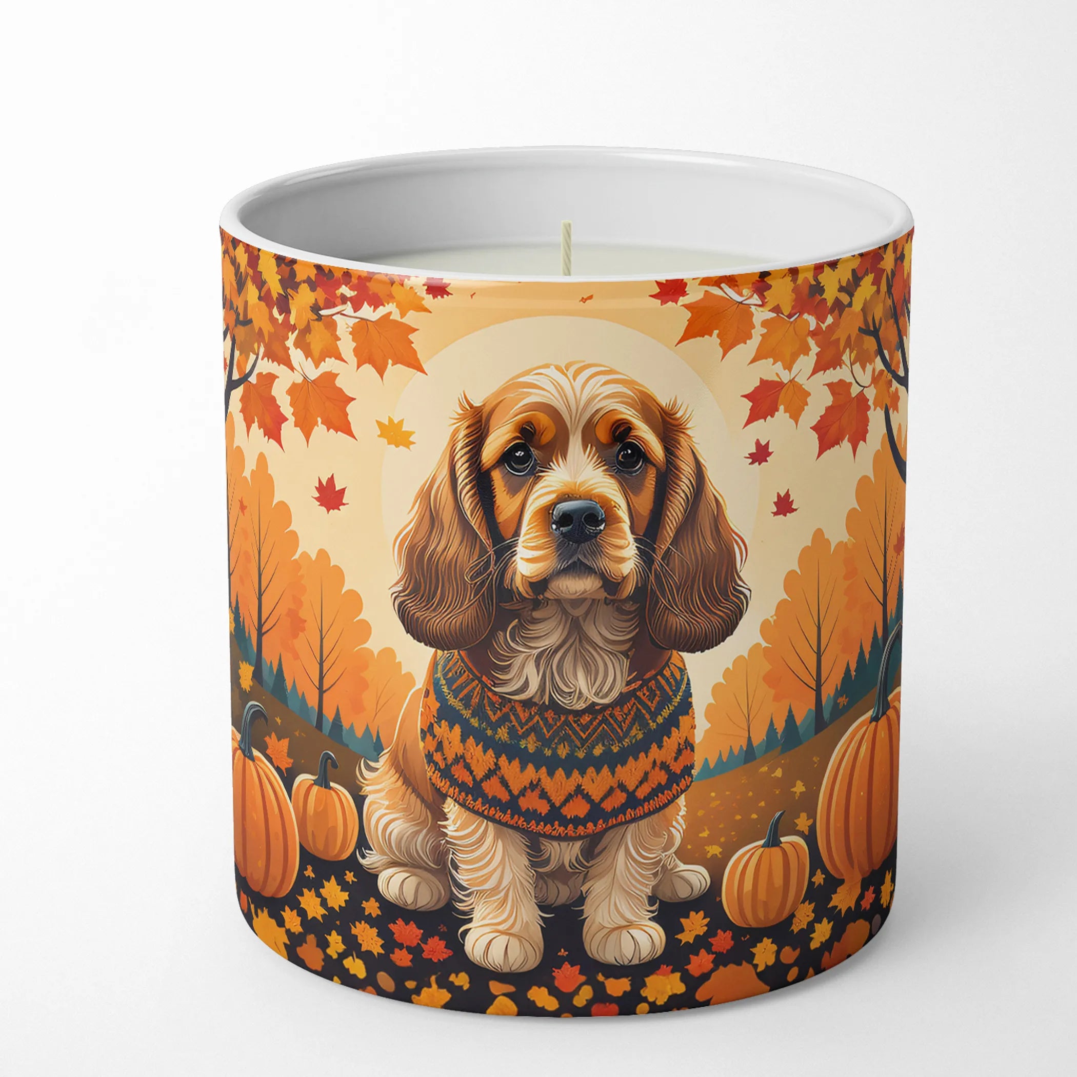 Autumn Leaves Decorative Soy Candle - Size: 10 OZ | Pack Of: 1 | Collection name: Autumn leaves