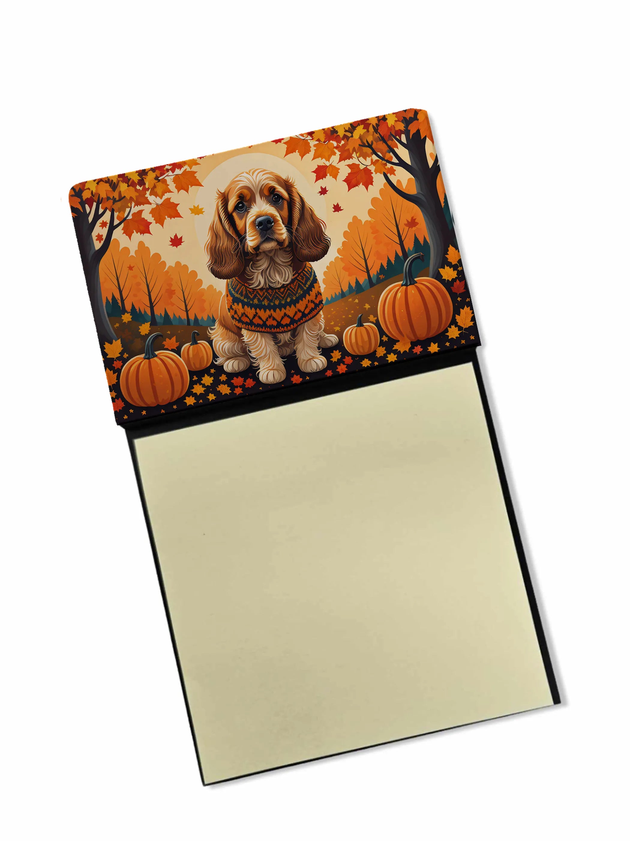 Autumn Leaves Sticky Note Holder - Pack Of: 1 | Collection name: Autumn leaves
