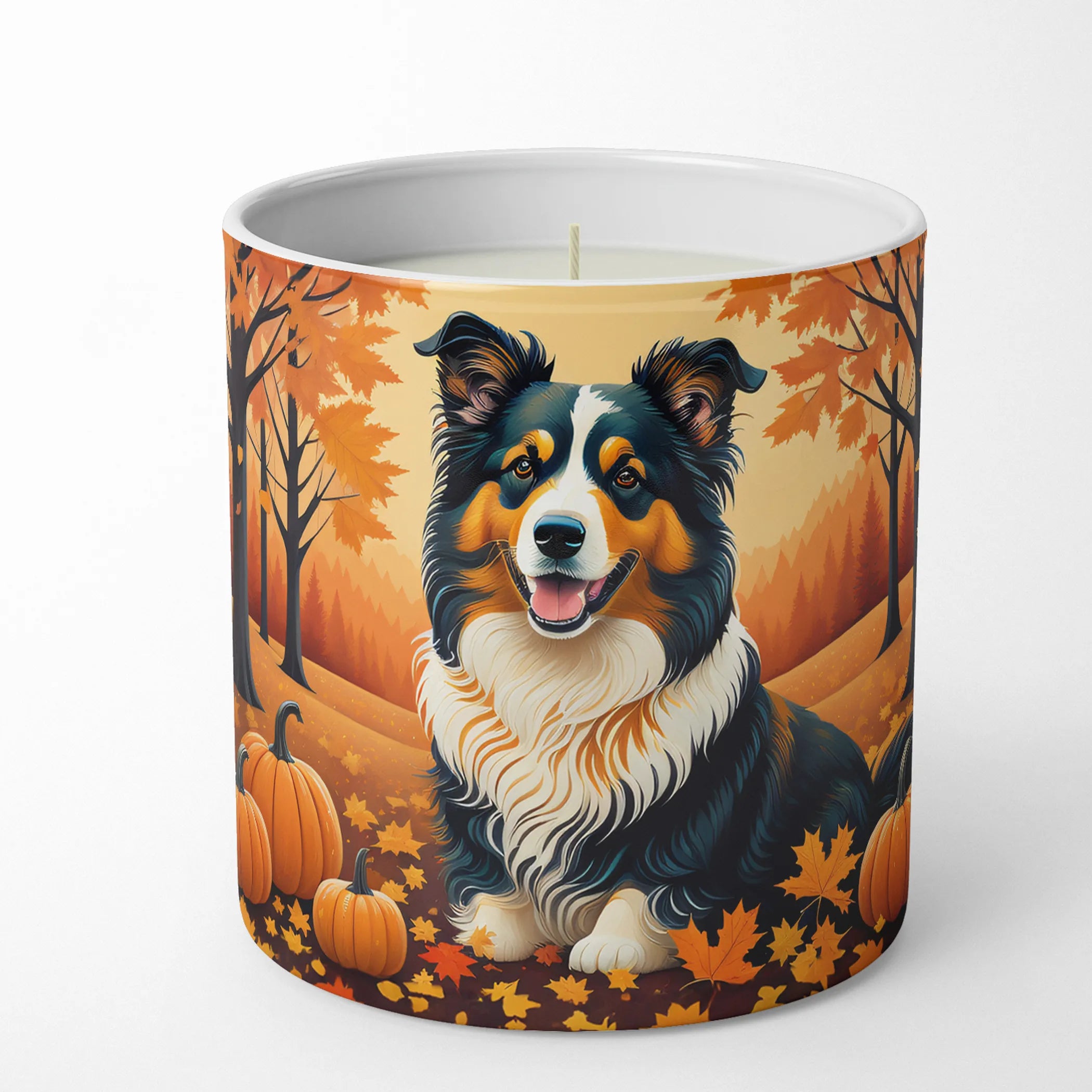 Autumn Leaves Decorative Soy Candle - Size: 10 OZ | Pack Of: 1 | Collection name: Autumn leaves