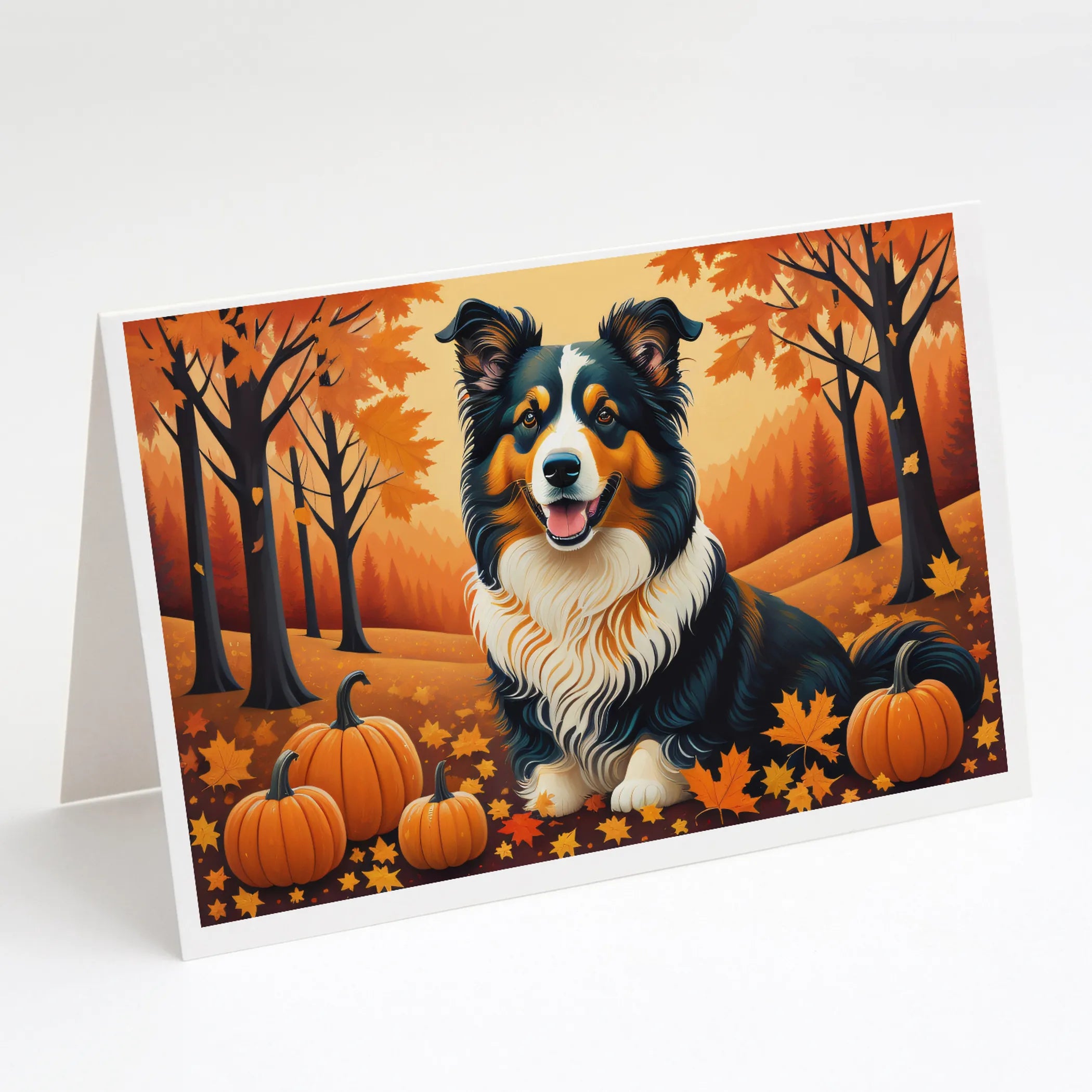 Autumn Leaves Greeting Cards  - Size: 5X7 | Pack Of: 8 | Collection name: Autumn leaves