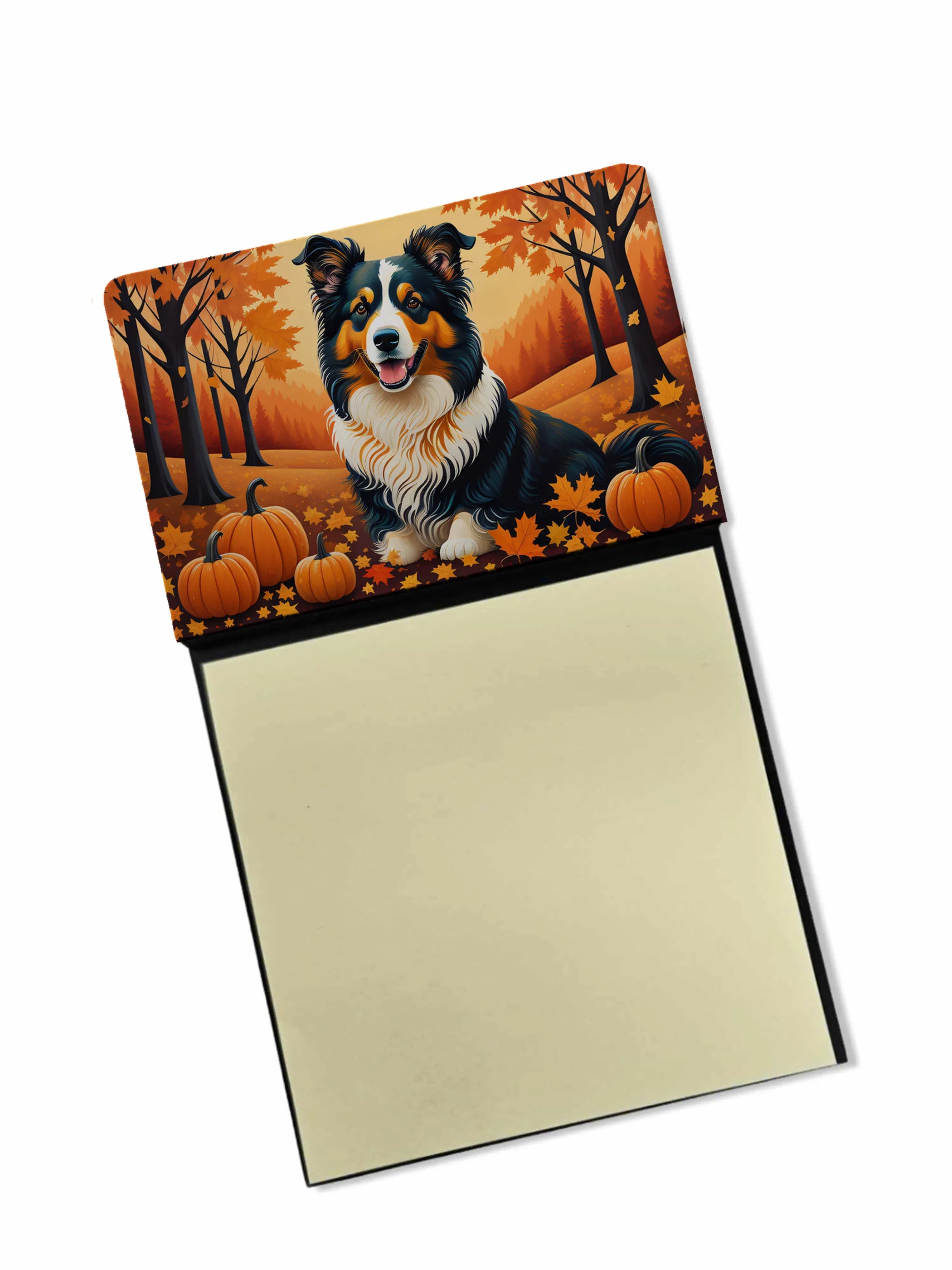 Autumn Leaves Sticky Note Holder - Pack Of: 1 | Collection name: Autumn leaves