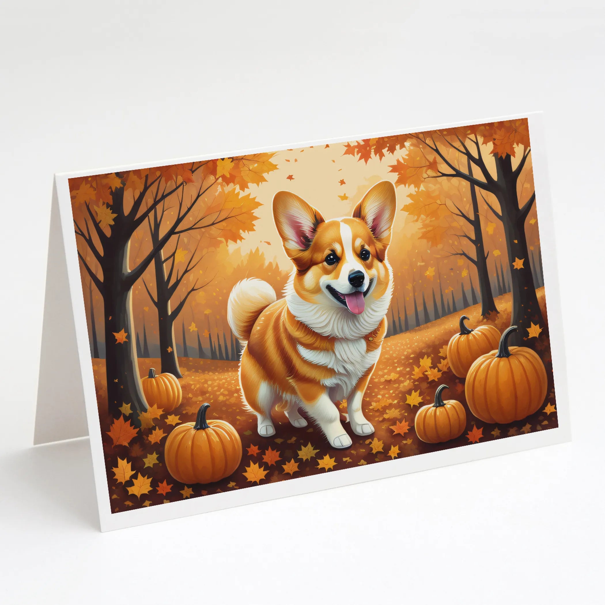 Autumn Leaves Greeting Cards  - Size: 5X7 | Pack Of: 8 | Collection name: Autumn leaves