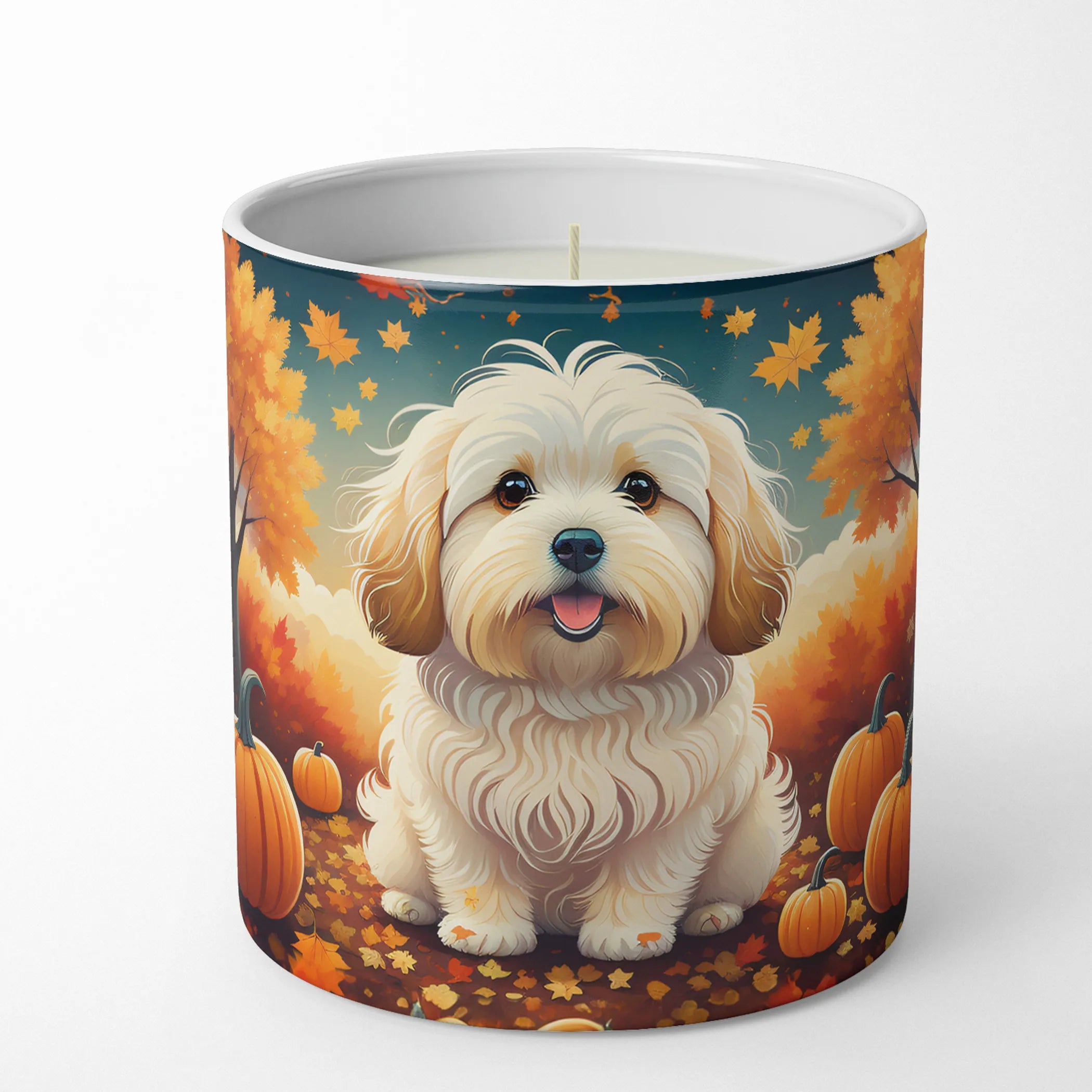 Autumn Leaves Decorative Soy Candle - Size: 10 OZ | Pack Of: 1 | Collection name: Autumn leaves