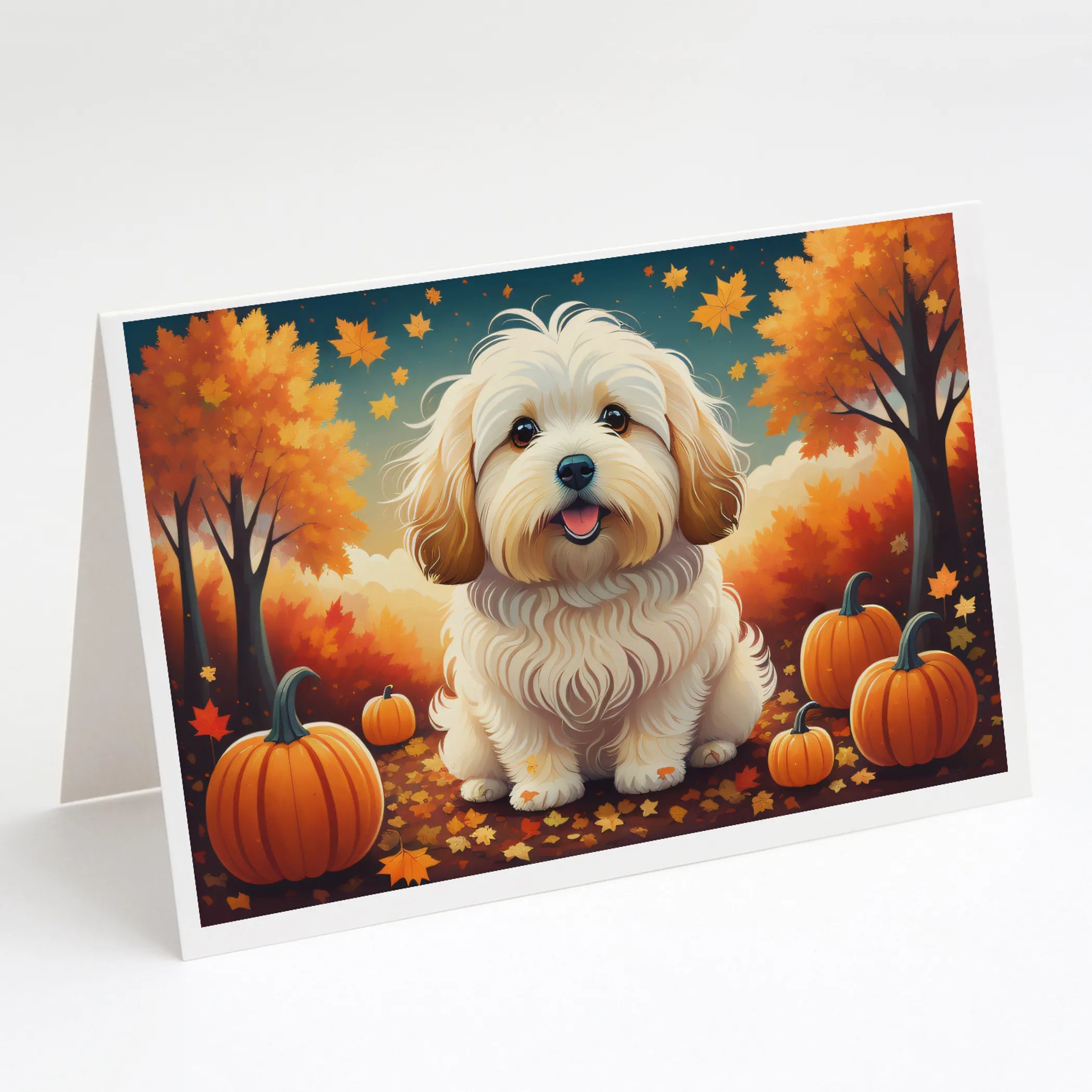 Autumn Leaves Greeting Cards  - Size: 5X7 | Pack Of: 8 | Collection name: Autumn leaves