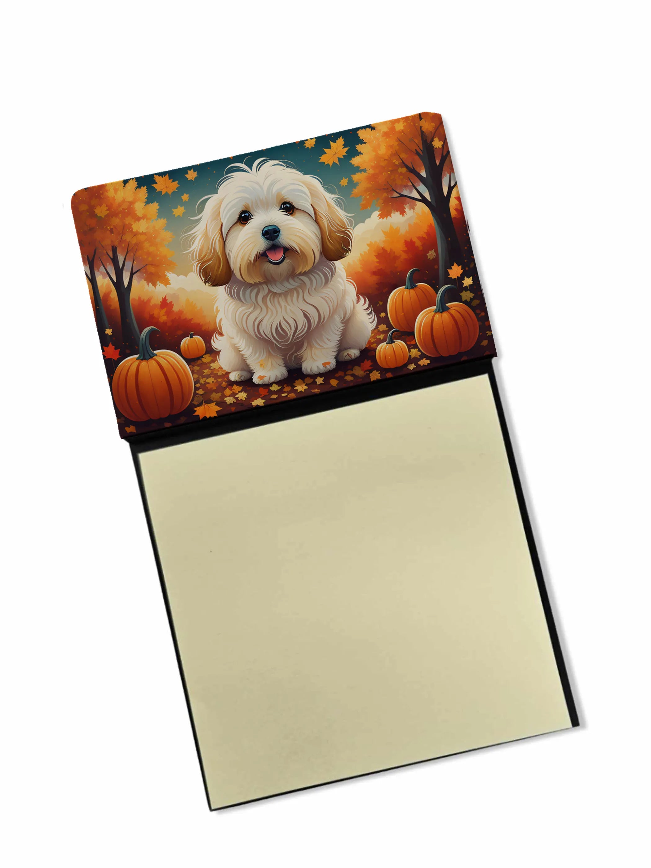 Autumn Leaves Sticky Note Holder - Pack Of: 1 | Collection name: Autumn leaves