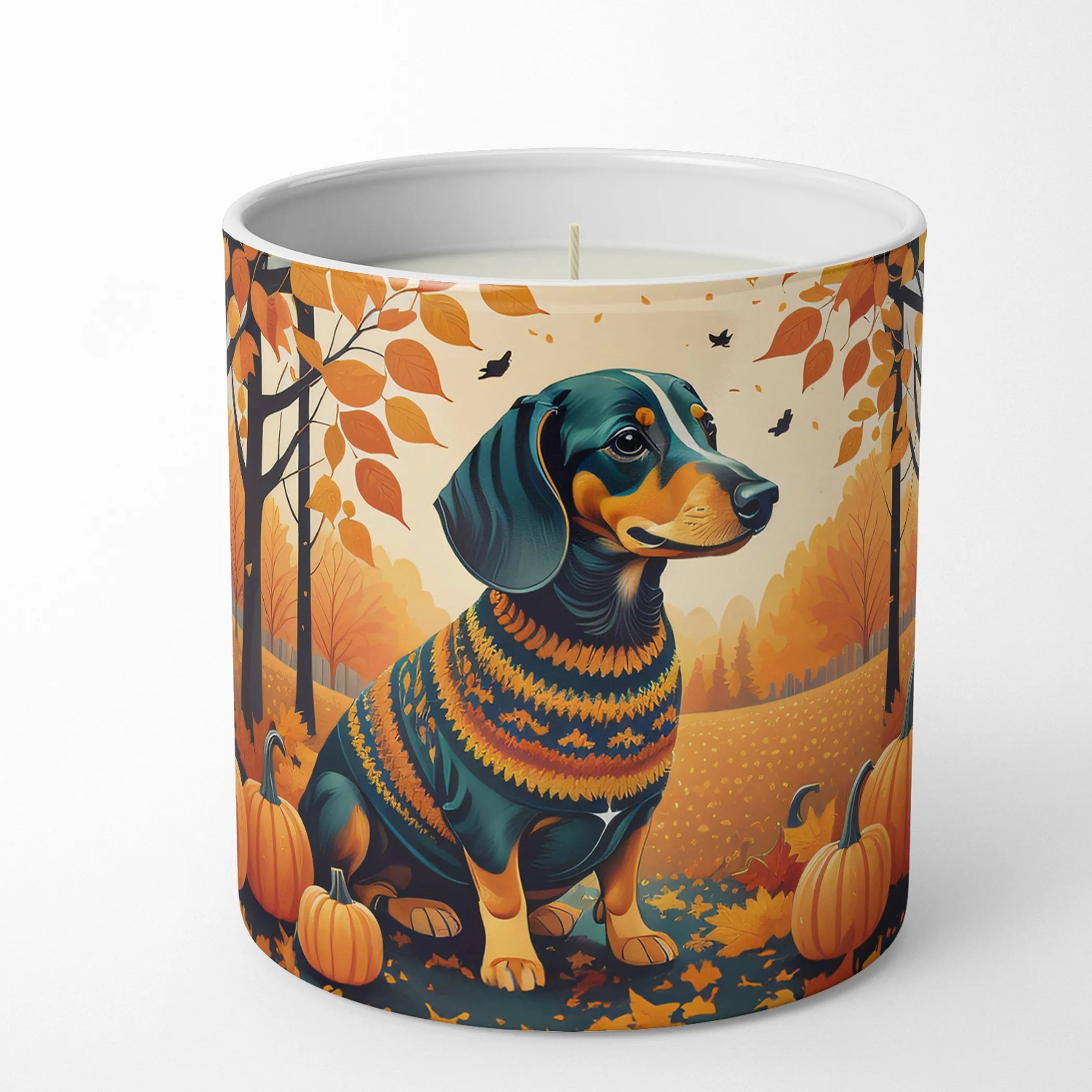 Autumn Leaves Decorative Soy Candle - Size: 10 OZ | Pack Of: 1 | Collection name: Autumn leaves