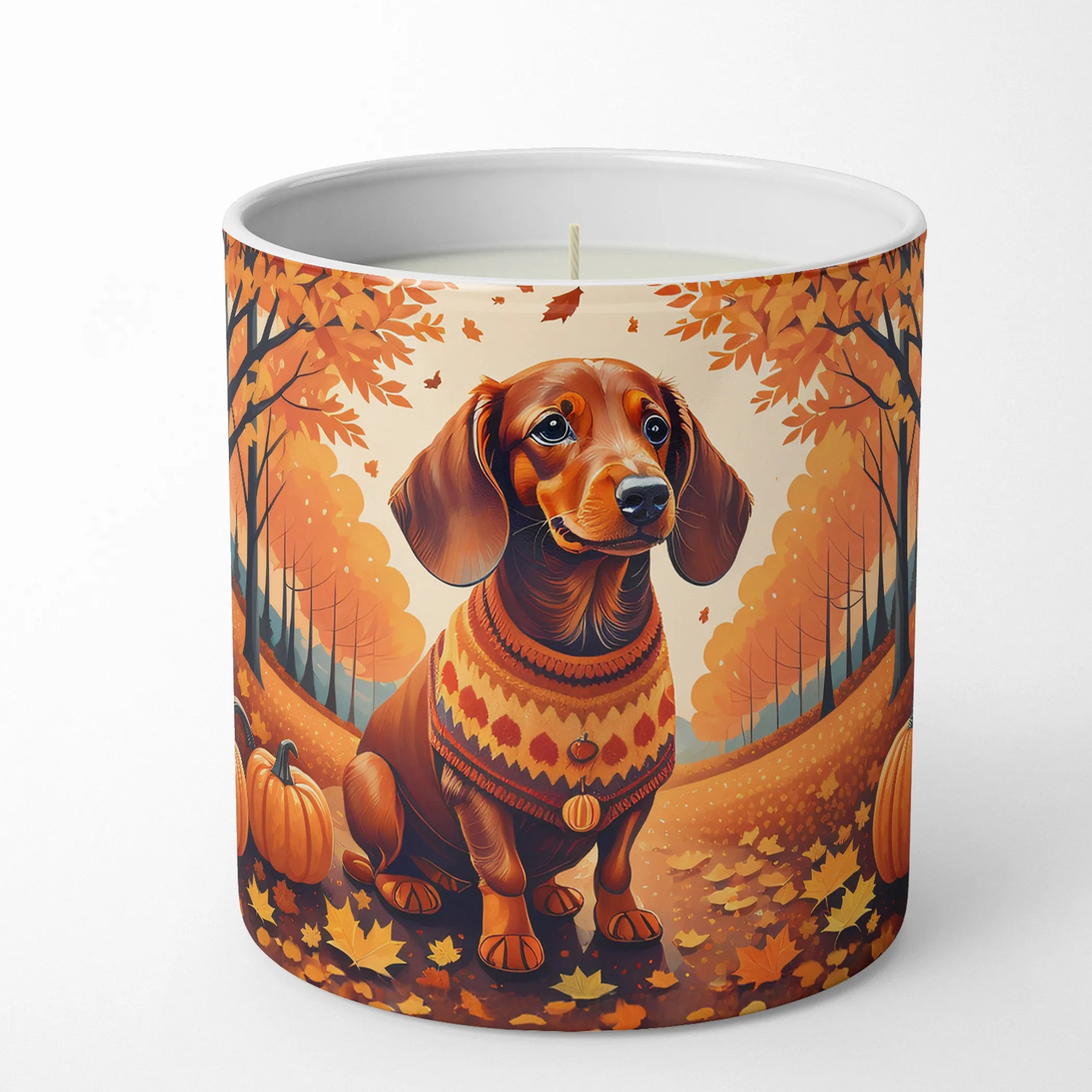 Autumn Leaves Decorative Soy Candle - Size: 10 OZ | Pack Of: 1 | Collection name: Autumn leaves