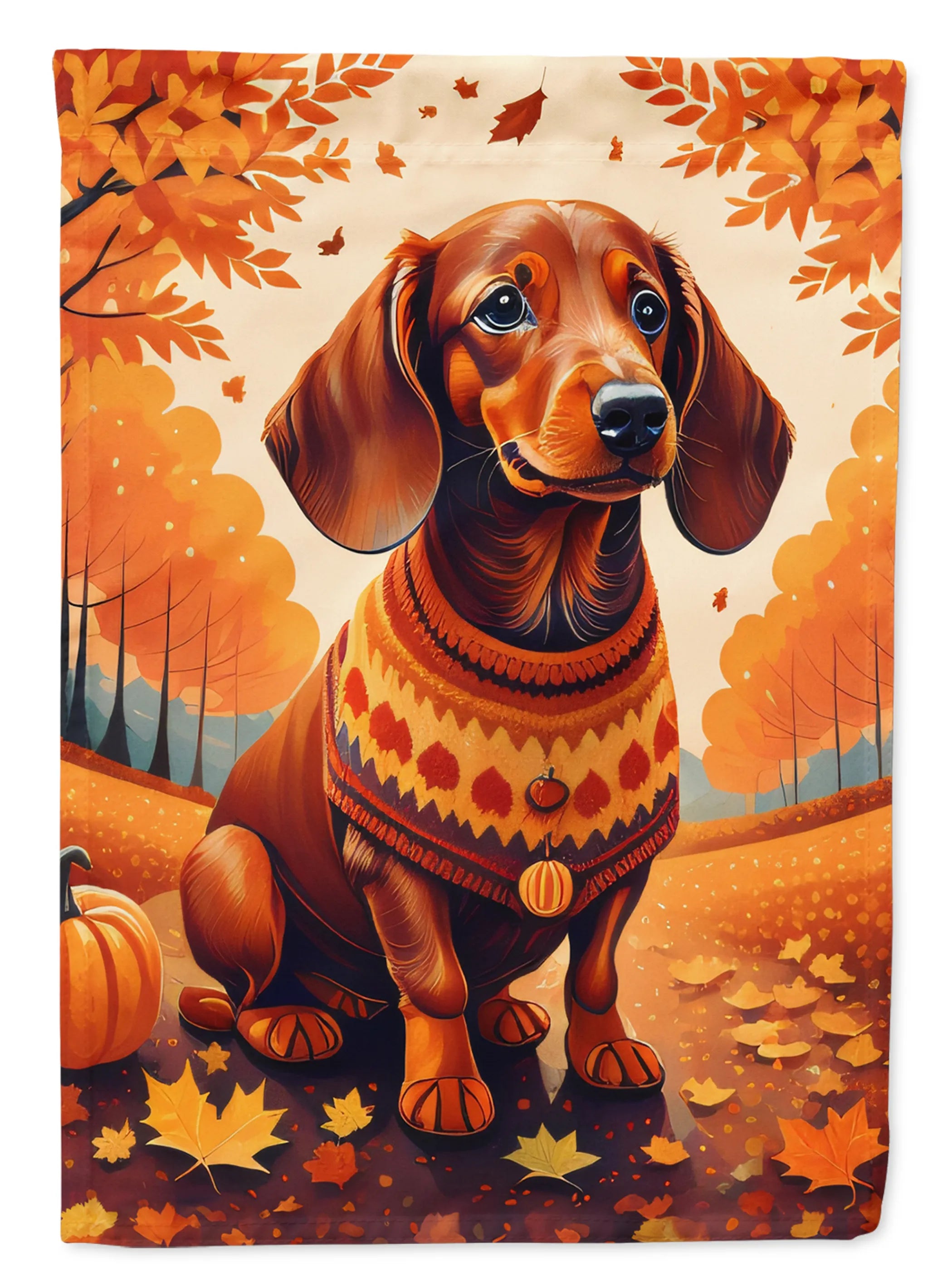 Autumn Leaves Decorative Flag - Pack Of: 1 | Collection name: Autumn leaves