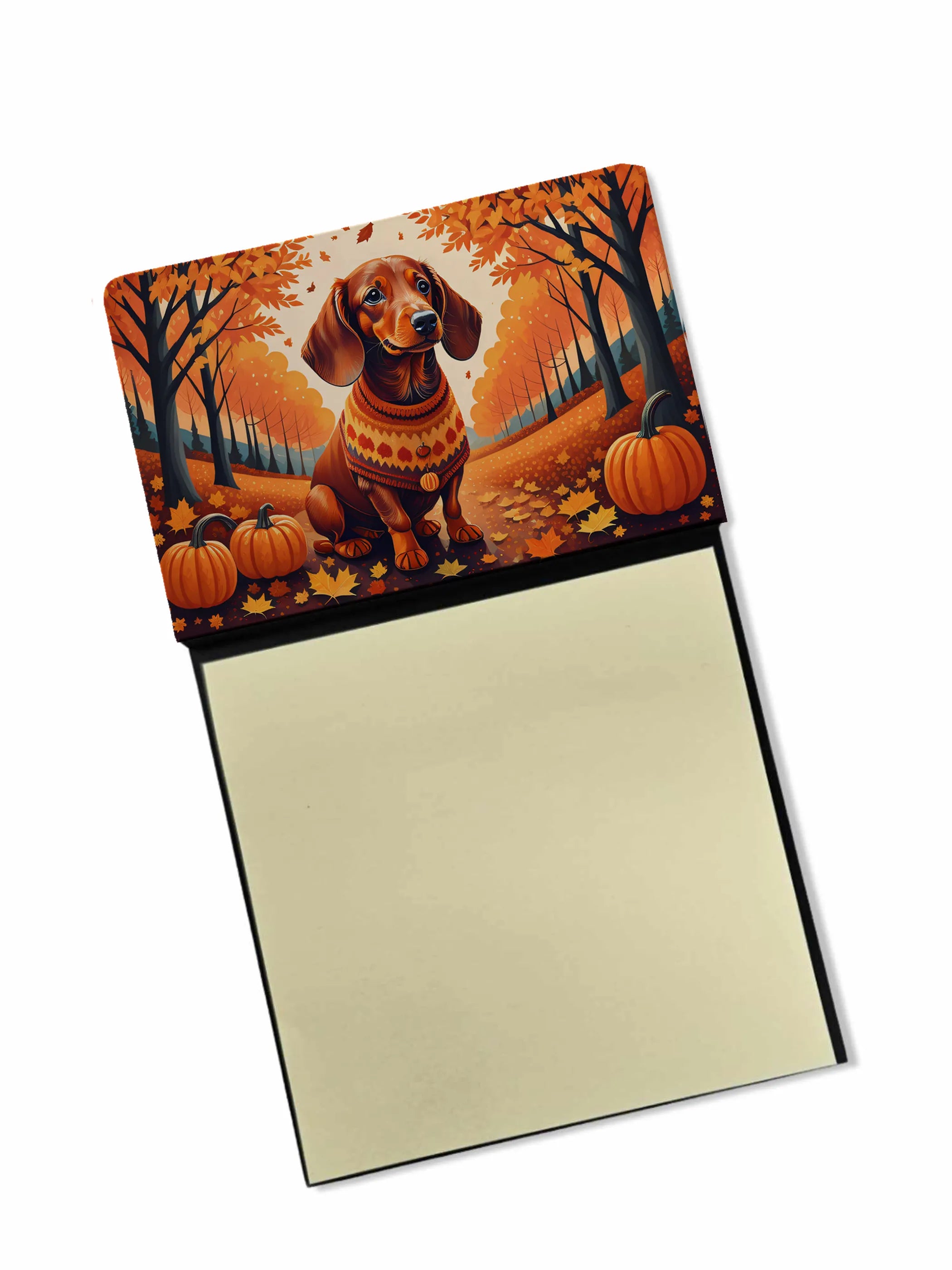Autumn Leaves Sticky Note Holder - Pack Of: 1 | Collection name: Autumn leaves