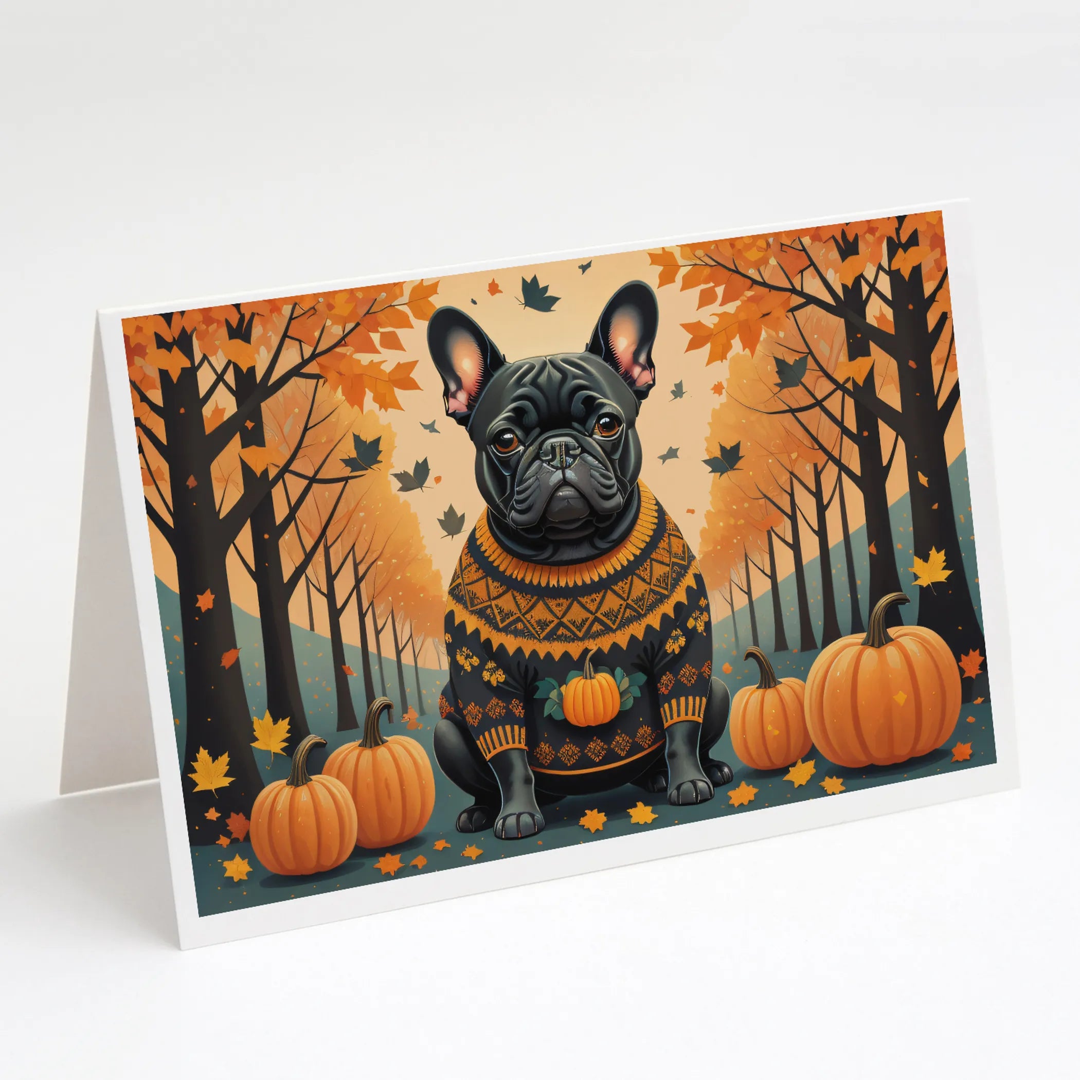Autumn Leaves Greeting Cards  - Size: 5X7 | Pack Of: 8 | Collection name: Autumn leaves