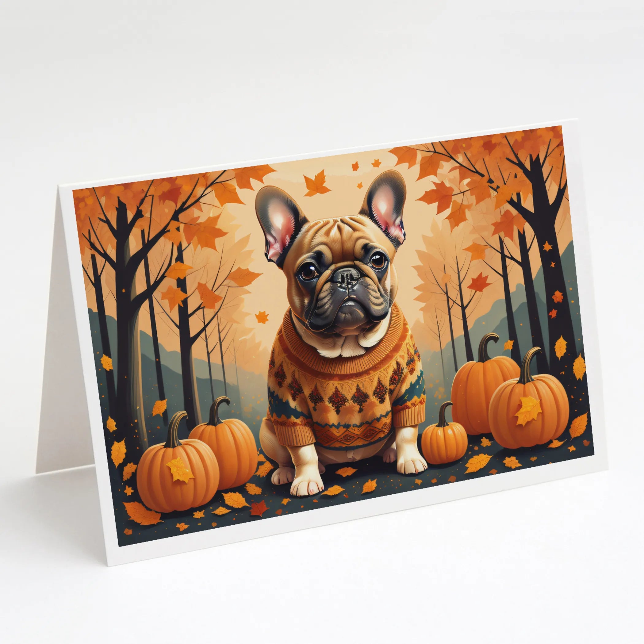 Autumn Leaves Greeting Cards  - Size: 5X7 | Pack Of: 8 | Collection name: Autumn leaves