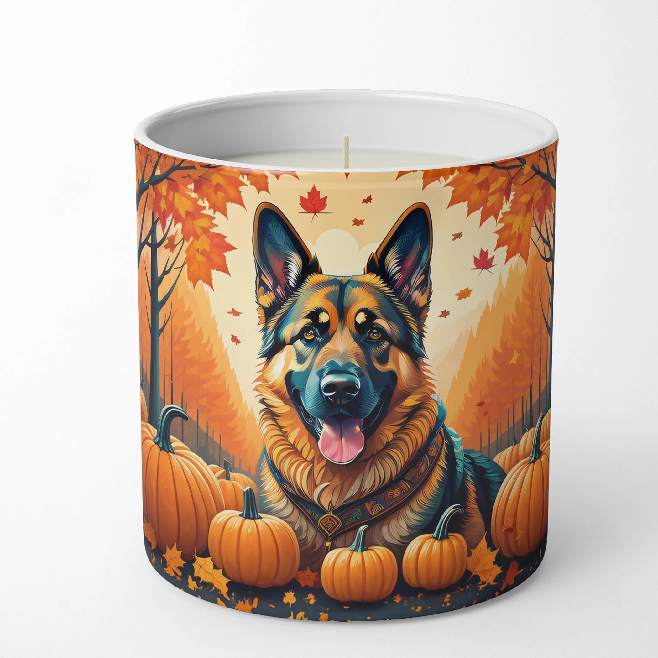 Autumn Leaves Decorative Soy Candle - Size: 10 OZ | Pack Of: 1 | Collection name: Autumn leaves