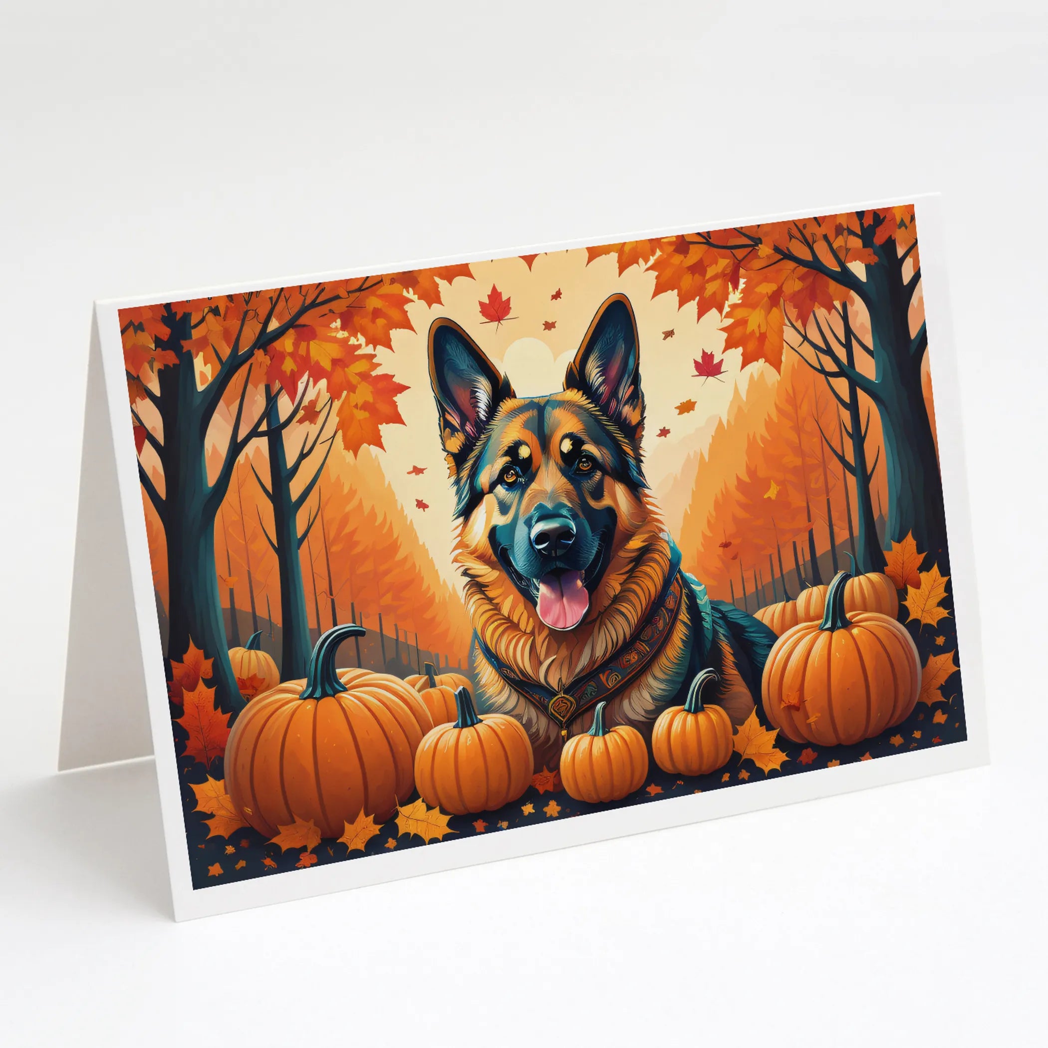 Autumn Leaves Greeting Cards  - Size: 5X7 | Pack Of: 8 | Collection name: Autumn leaves