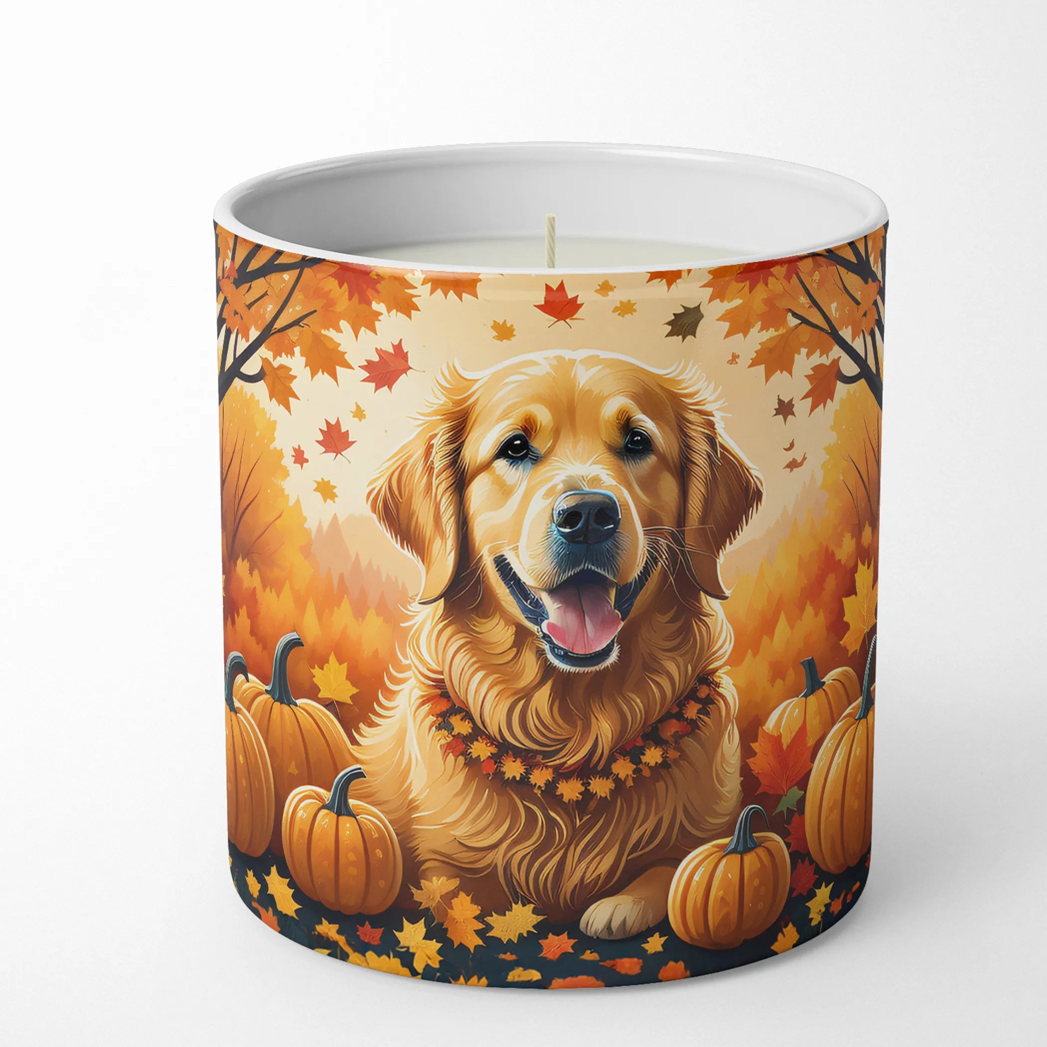 Autumn Leaves Decorative Soy Candle - Size: 10 OZ | Pack Of: 1 | Collection name: Autumn leaves