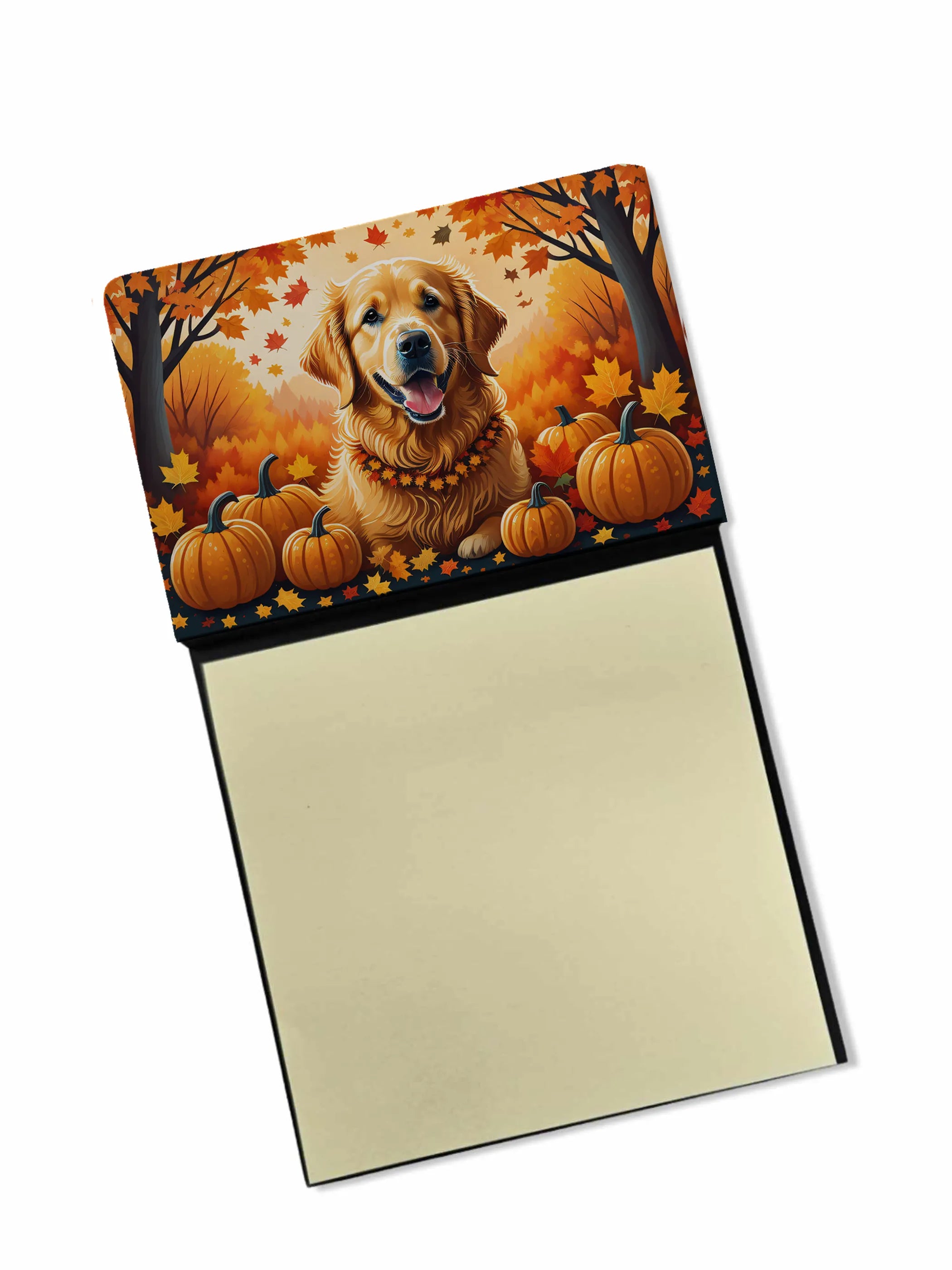 Autumn Leaves Sticky Note Holder - Pack Of: 1 | Collection name: Autumn leaves