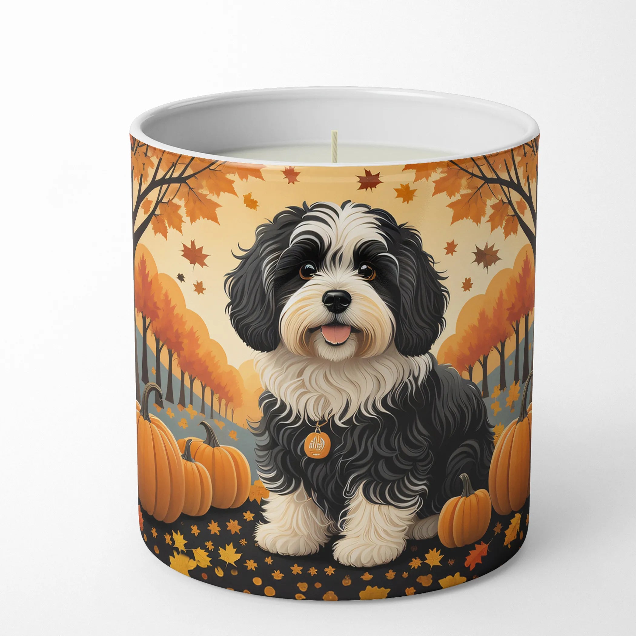 Autumn Leaves Decorative Soy Candle - Size: 10 OZ | Pack Of: 1 | Collection name: Autumn leaves