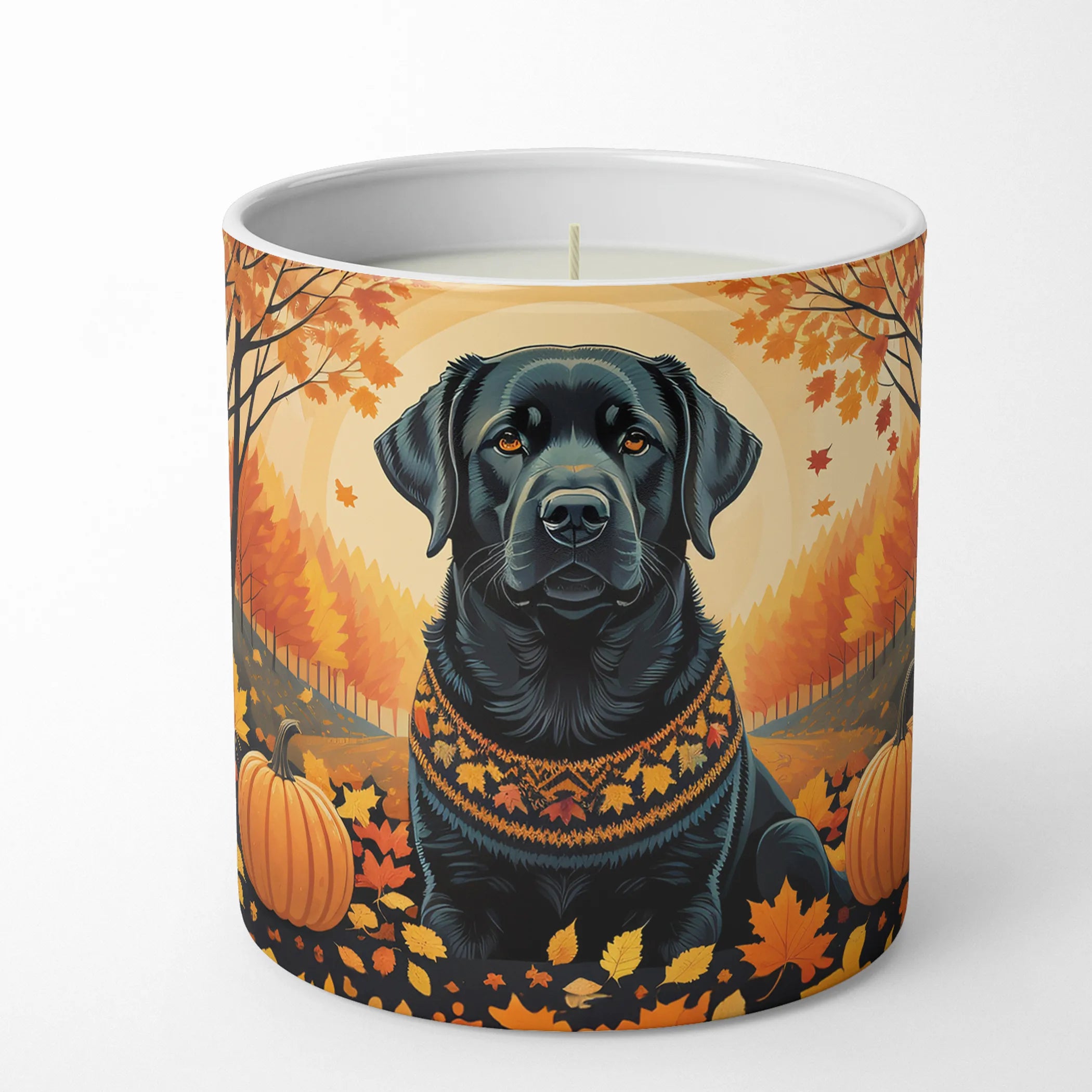 Autumn Leaves Decorative Soy Candle - Size: 10 OZ | Pack Of: 1 | Collection name: Autumn leaves