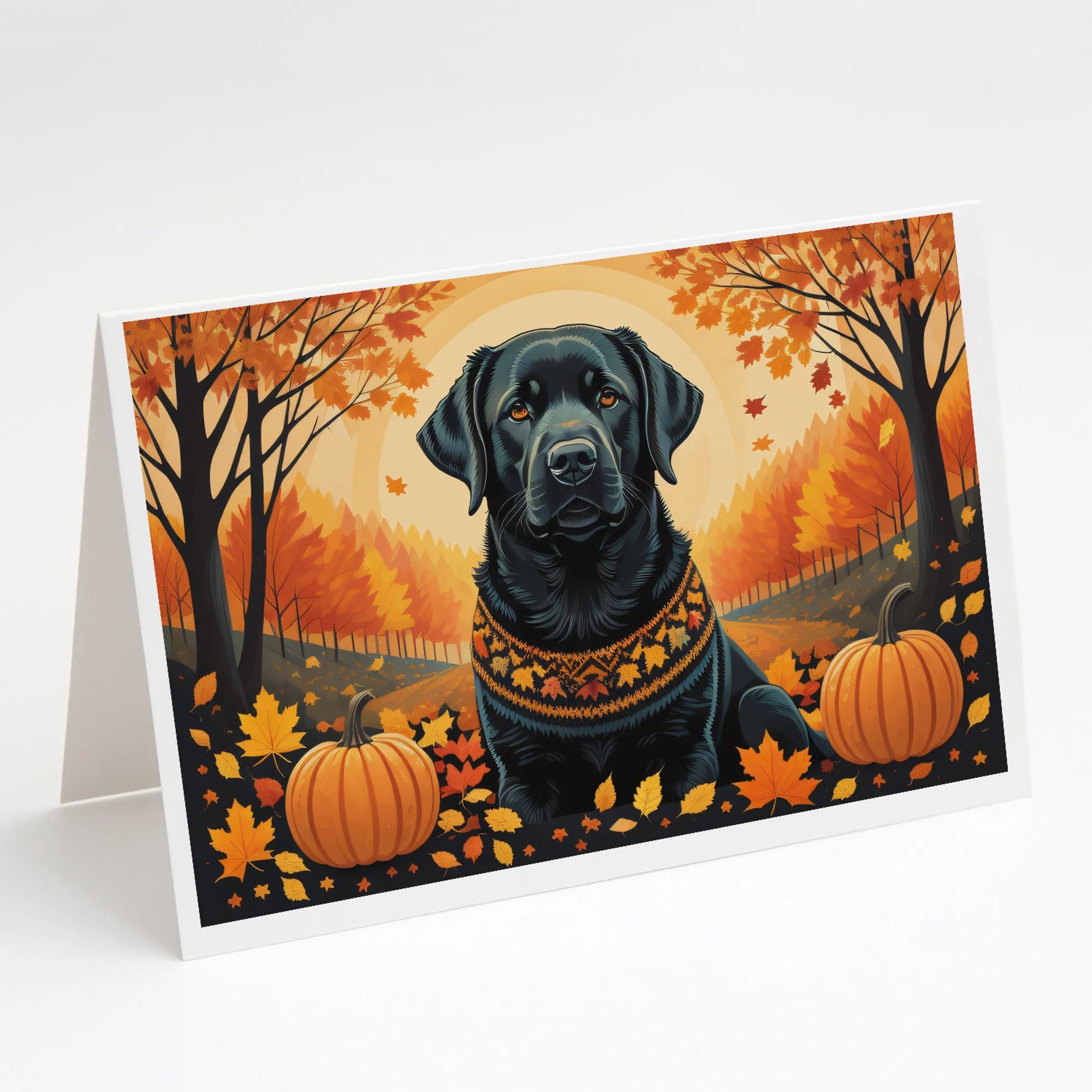 Autumn Leaves Greeting Cards  - Size: 5X7 | Pack Of: 8 | Collection name: Autumn leaves