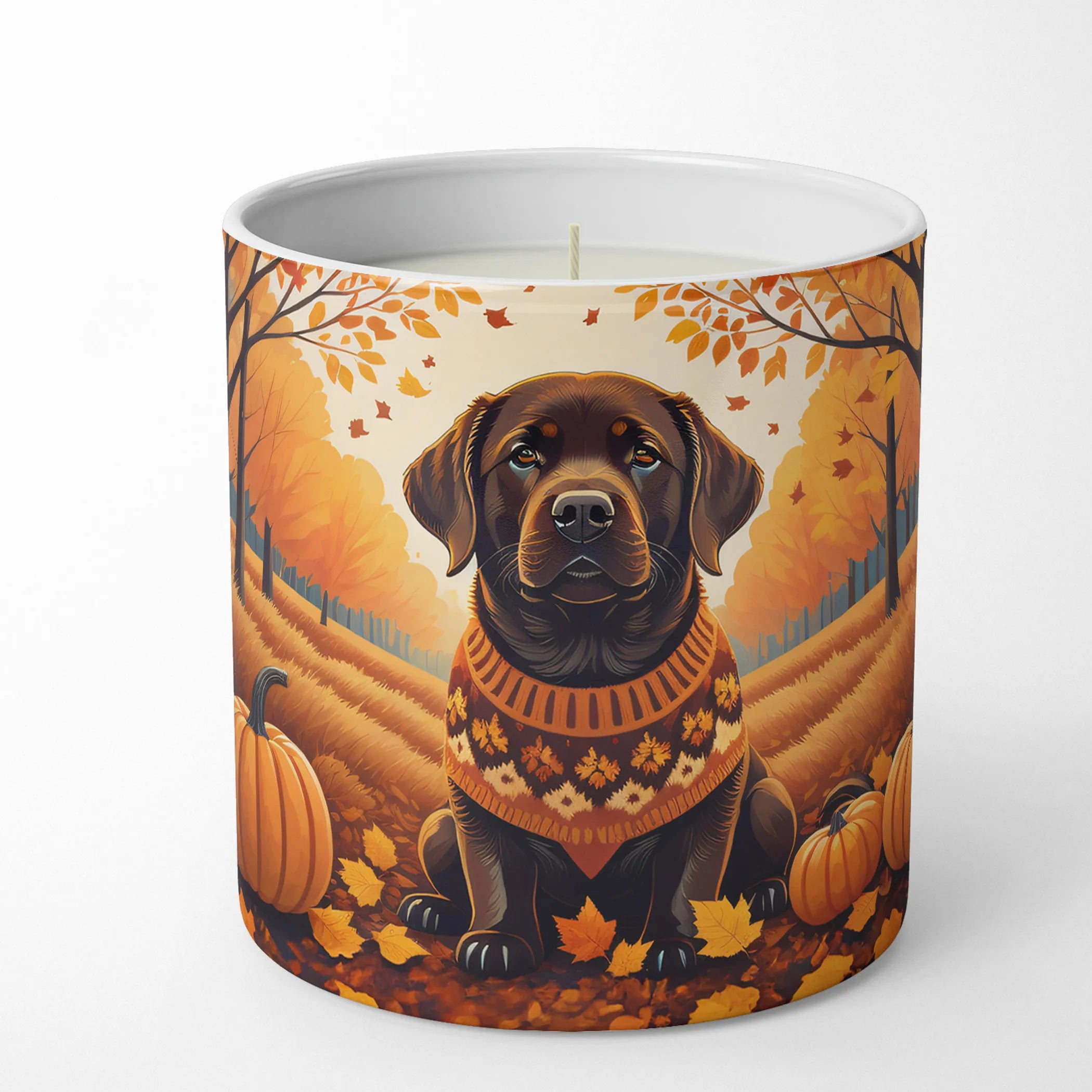 Autumn Leaves Decorative Soy Candle - Size: 10 OZ | Pack Of: 1 | Collection name: Autumn leaves