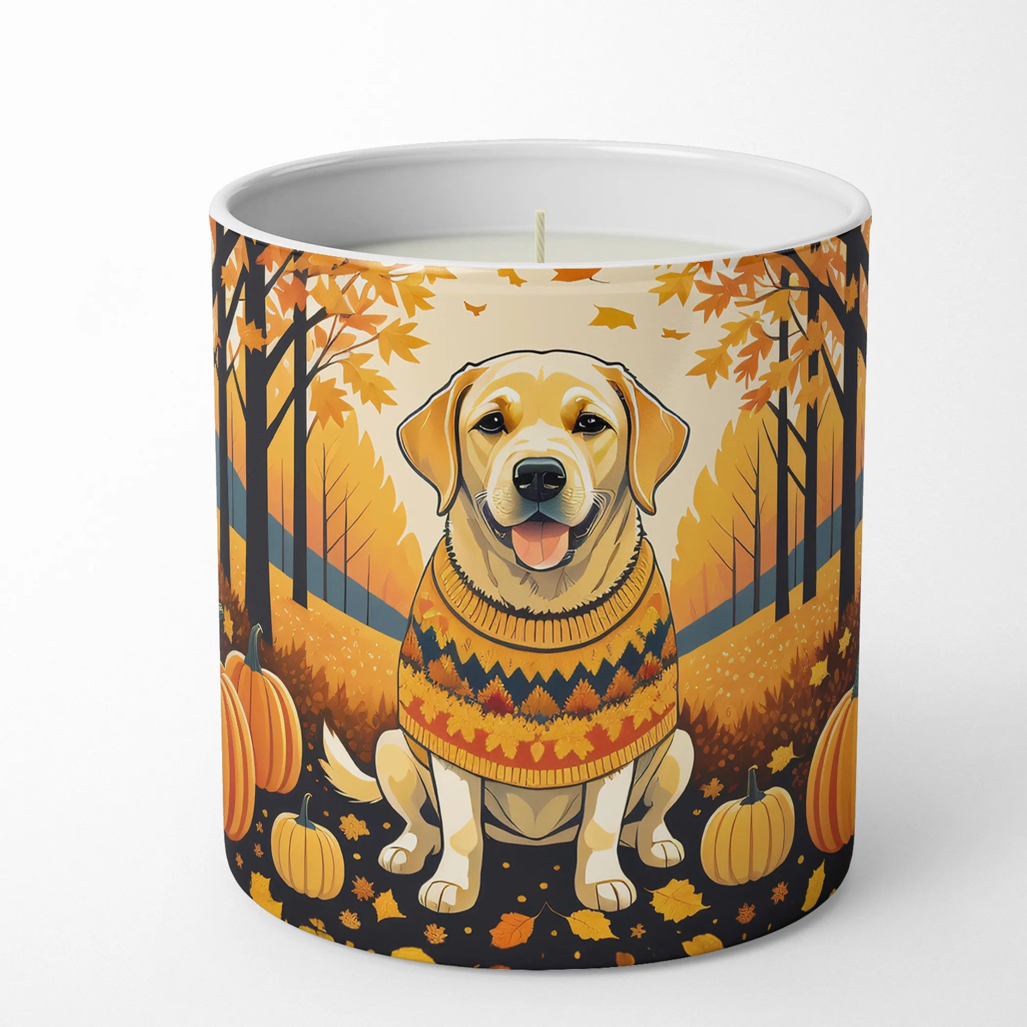 Autumn Leaves Decorative Soy Candle - Size: 10 OZ | Pack Of: 1 | Collection name: Autumn leaves