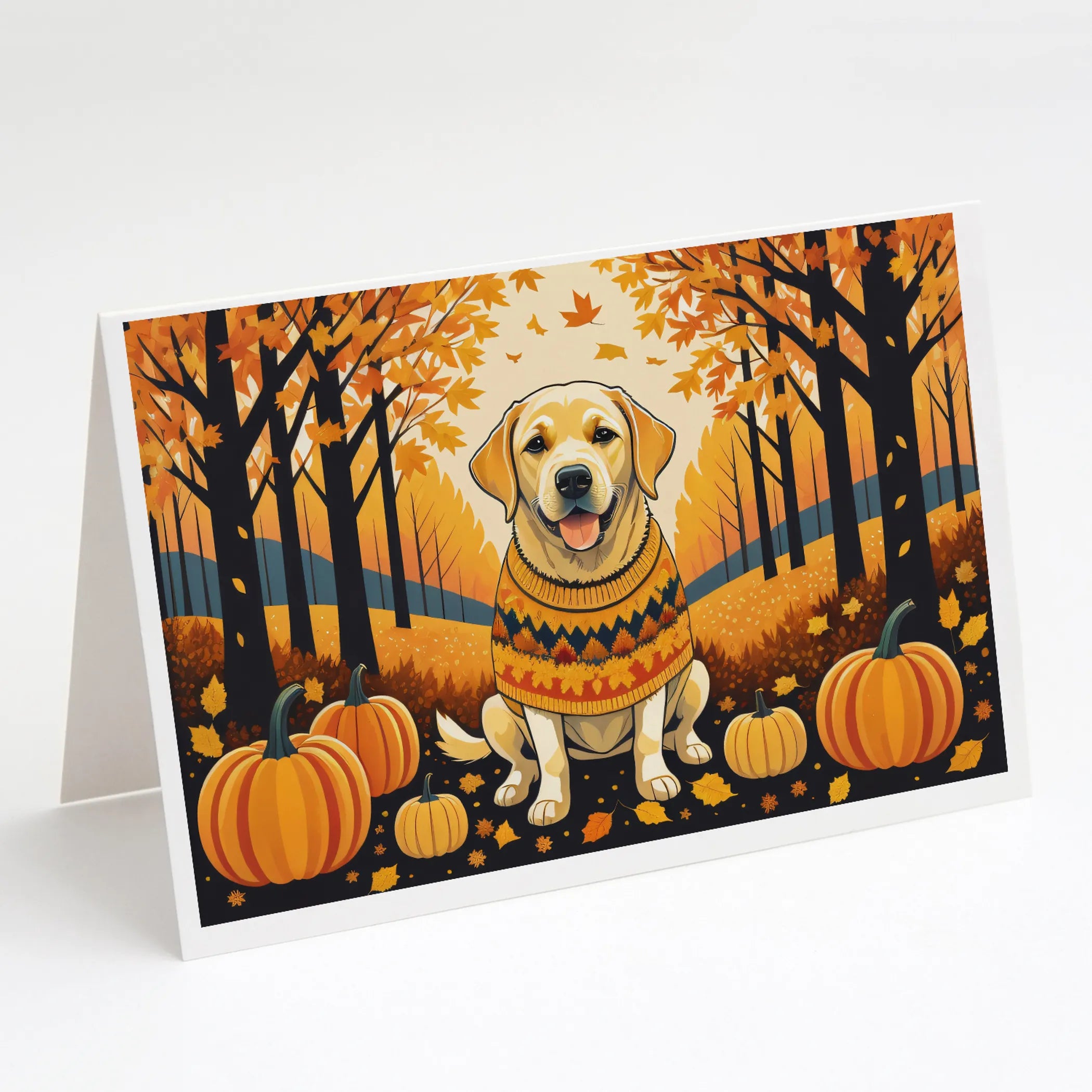 Autumn Leaves Greeting Cards  - Size: 5X7 | Pack Of: 8 | Collection name: Autumn leaves
