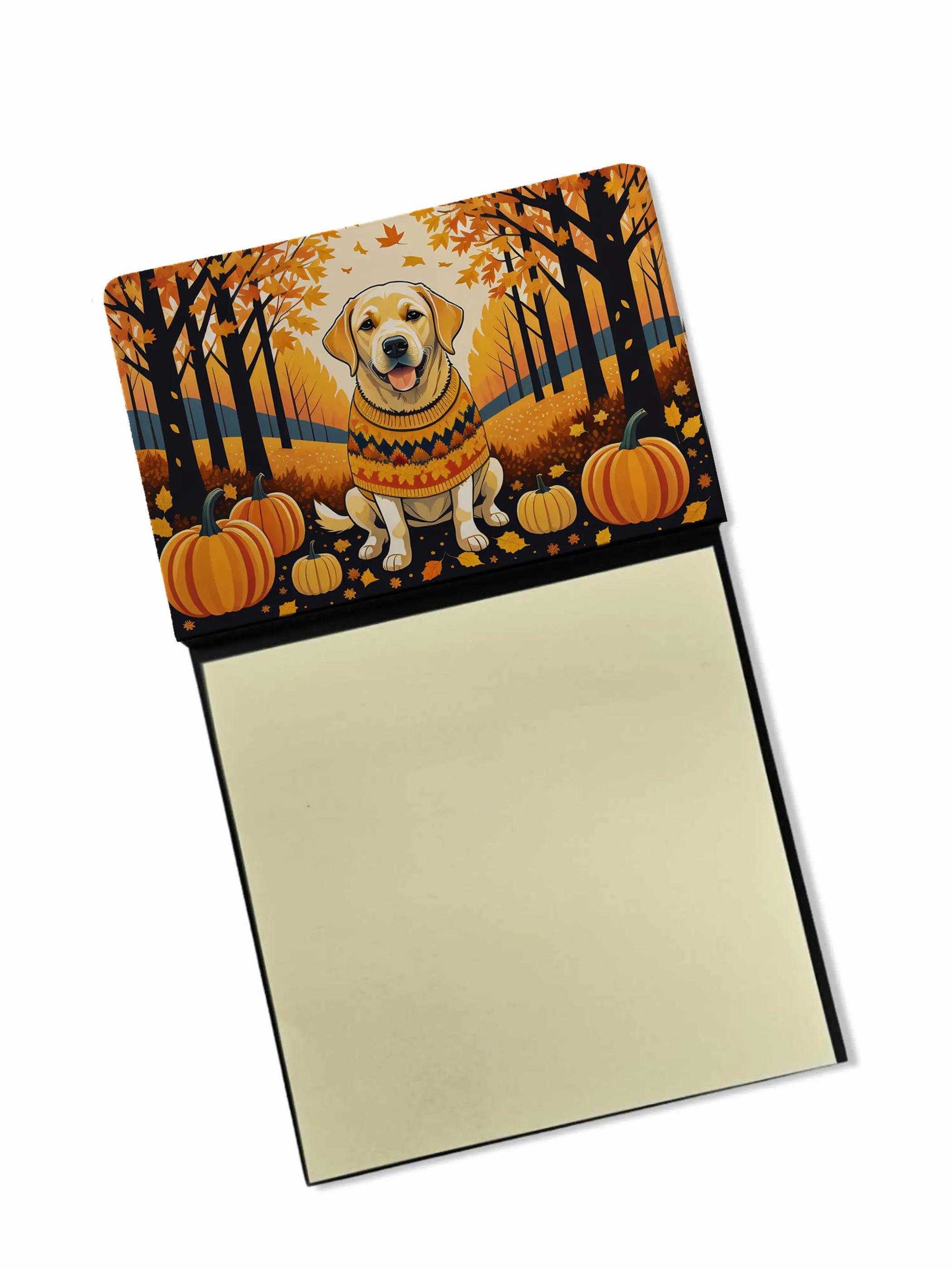 Autumn Leaves Sticky Note Holder - Pack Of: 1 | Collection name: Autumn leaves