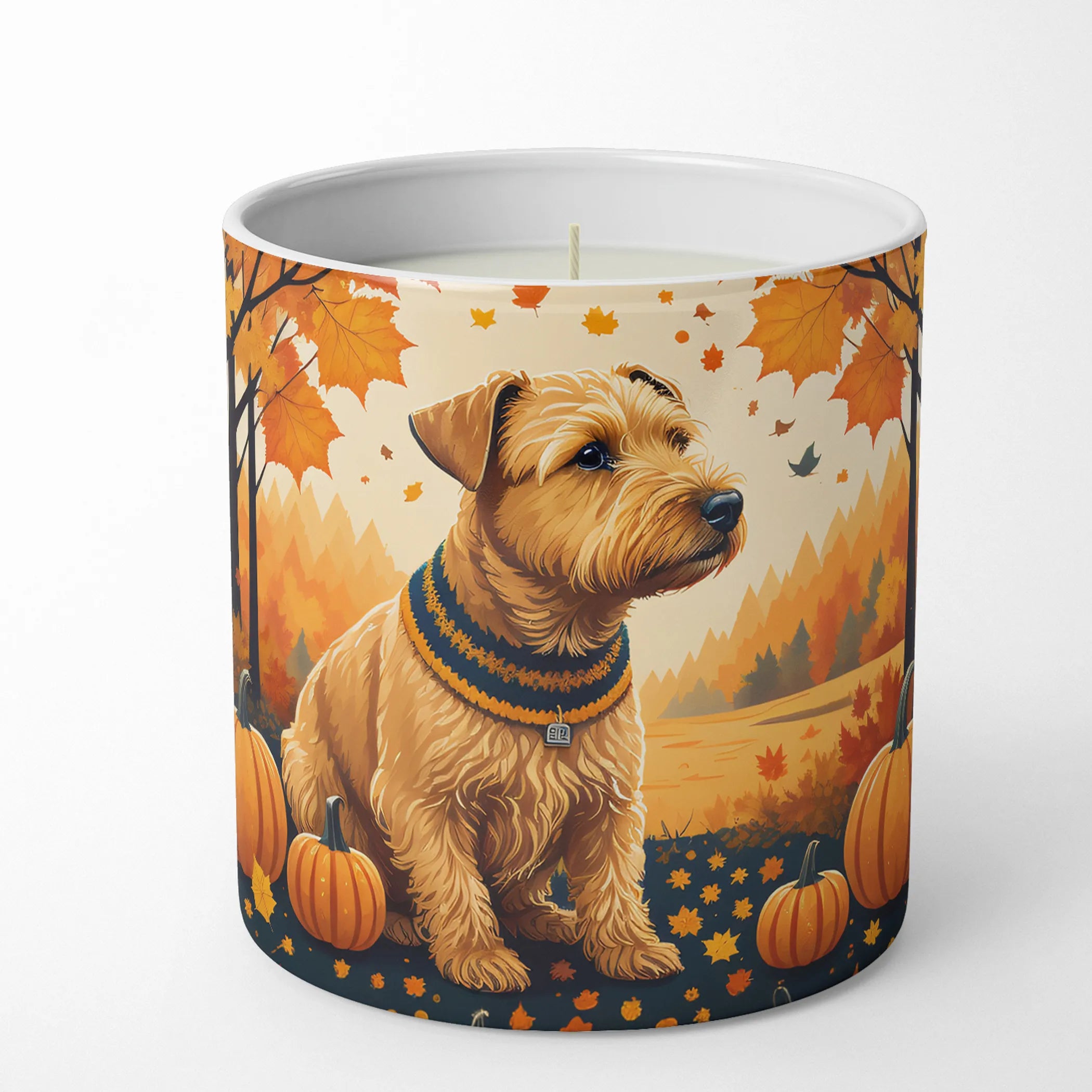 Autumn Leaves Decorative Soy Candle - Size: 10 OZ | Pack Of: 1 | Collection name: Autumn leaves