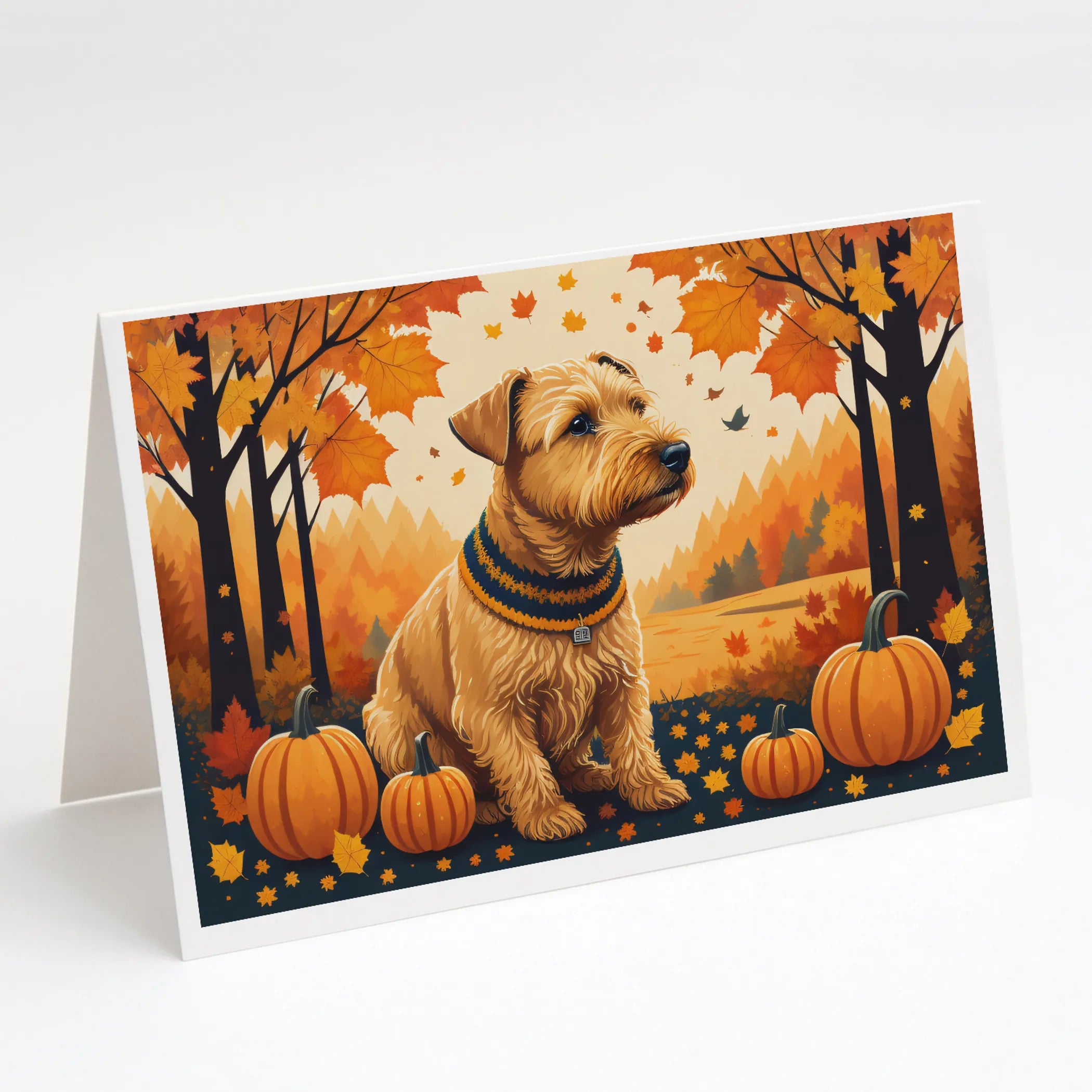 Autumn Leaves Greeting Cards  - Size: 5X7 | Pack Of: 8 | Collection name: Autumn leaves