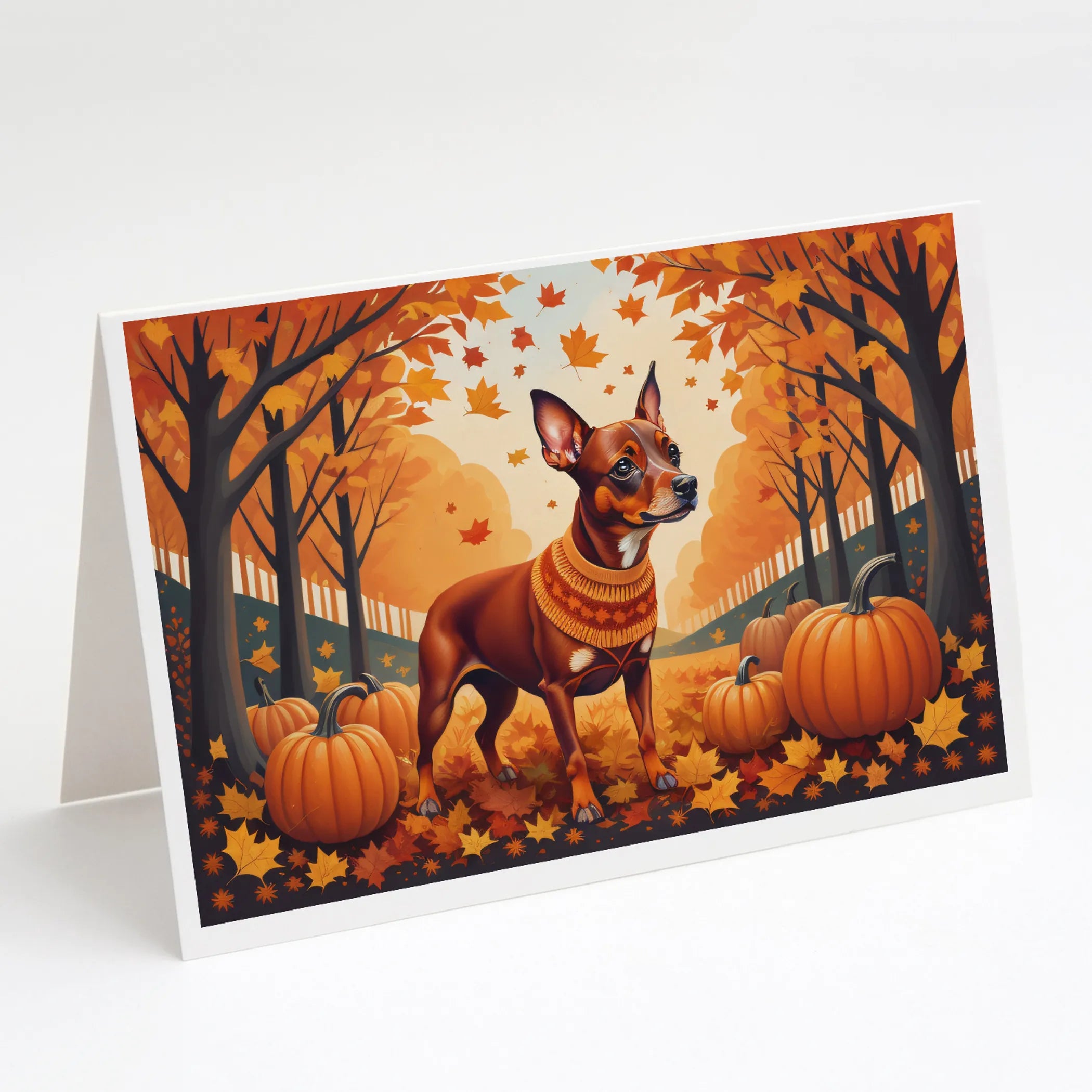 Autumn Leaves Greeting Cards  - Size: 5X7 | Pack Of: 8 | Collection name: Autumn leaves