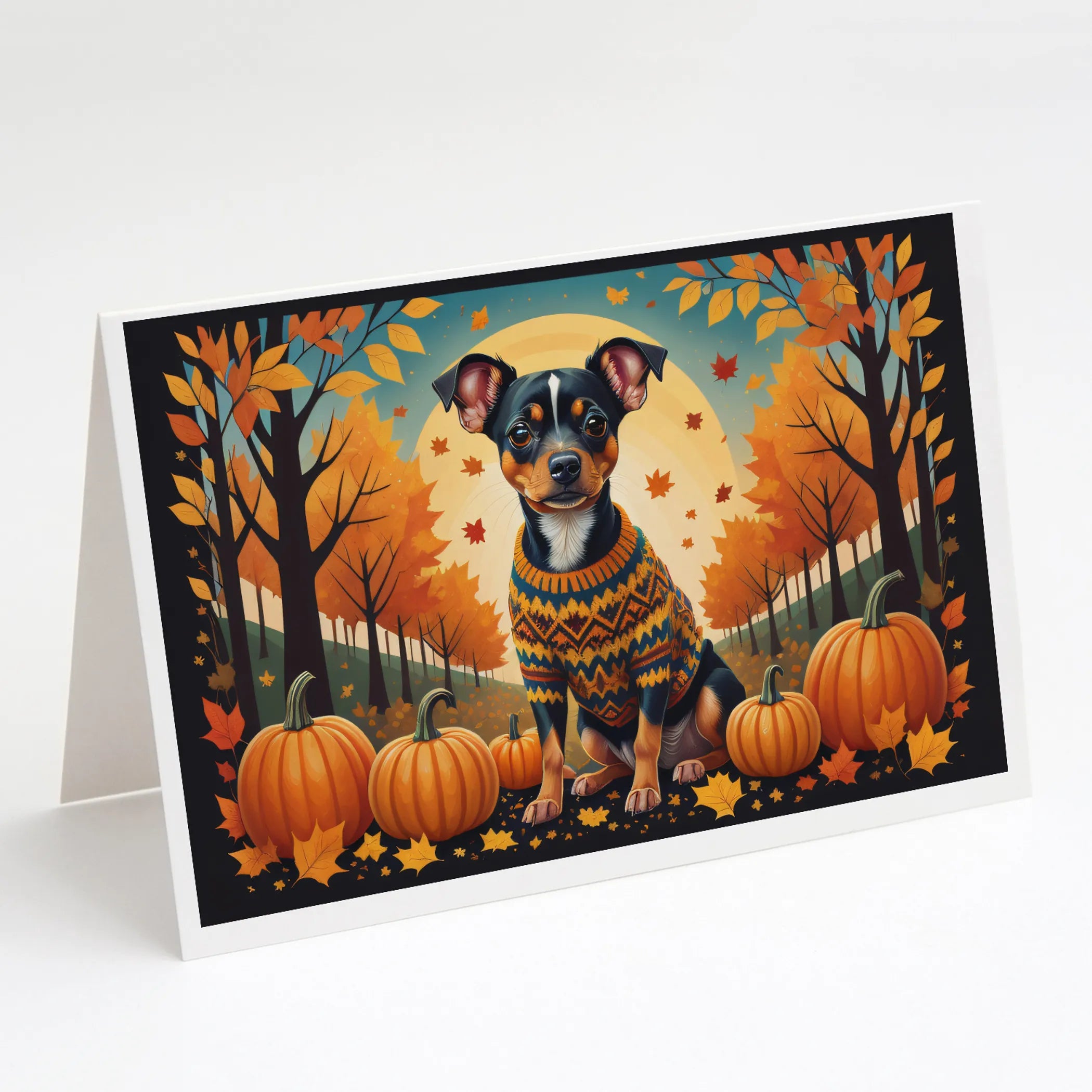 Autumn Leaves Greeting Cards  - Size: 5X7 | Pack Of: 8 | Collection name: Autumn leaves
