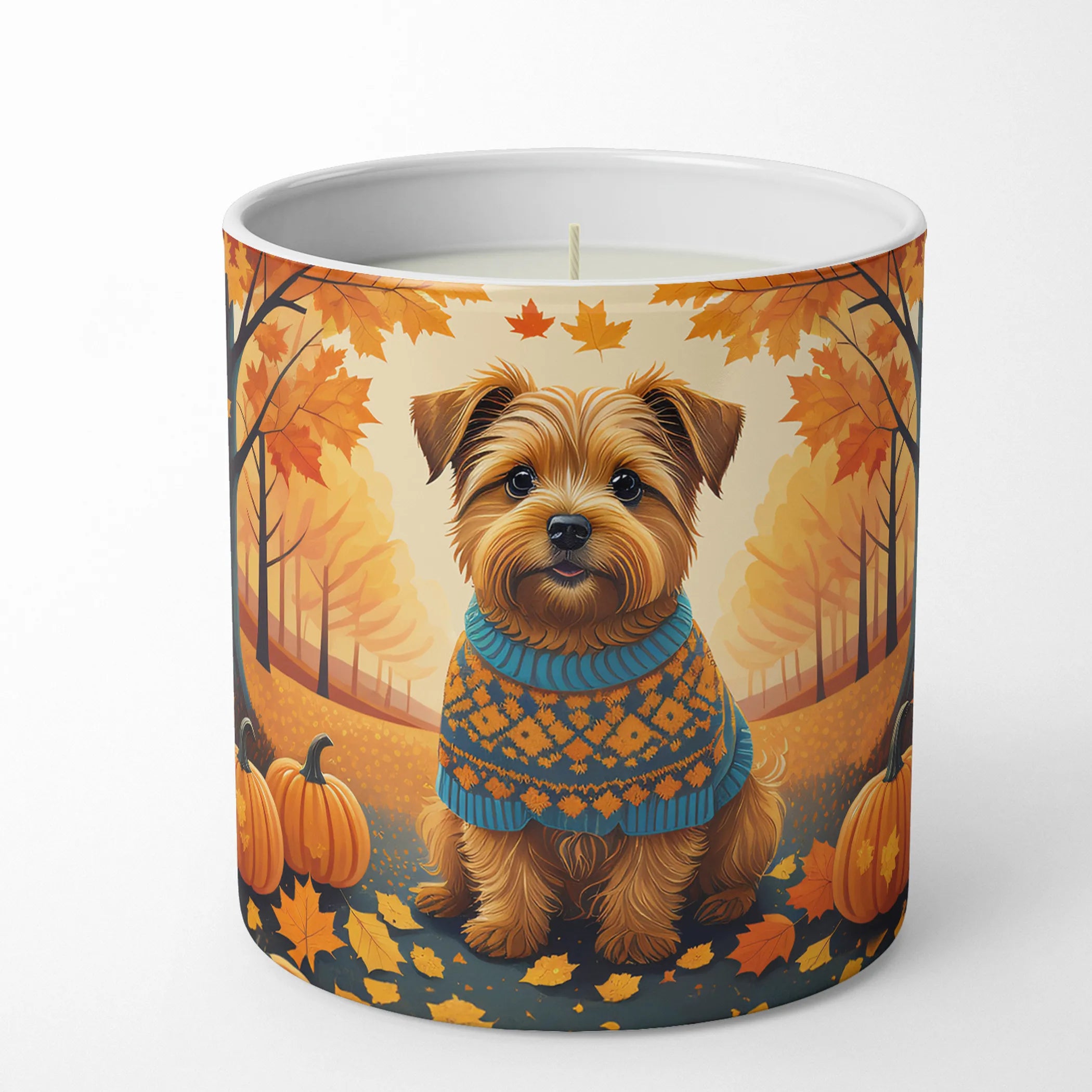 Autumn Leaves Decorative Soy Candle - Size: 10 OZ | Pack Of: 1 | Collection name: Autumn leaves