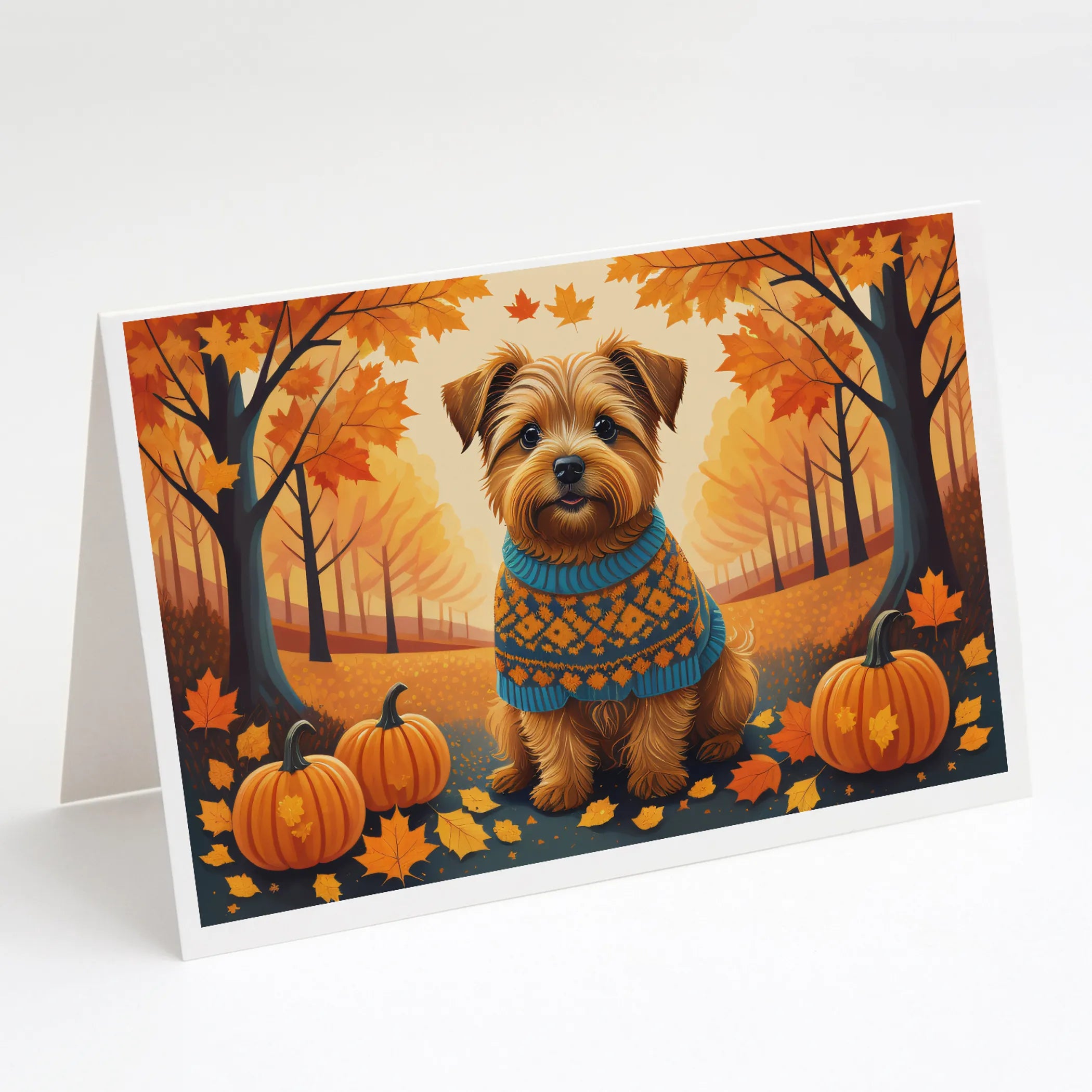 Autumn Leaves Greeting Cards  - Size: 5X7 | Pack Of: 8 | Collection name: Autumn leaves