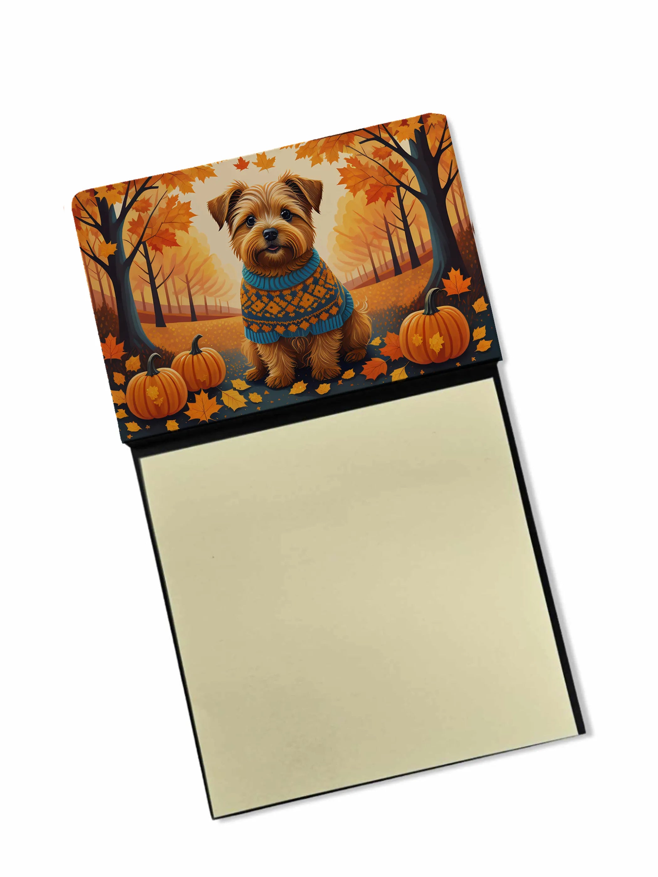 Autumn Leaves Sticky Note Holder - Pack Of: 1 | Collection name: Autumn leaves
