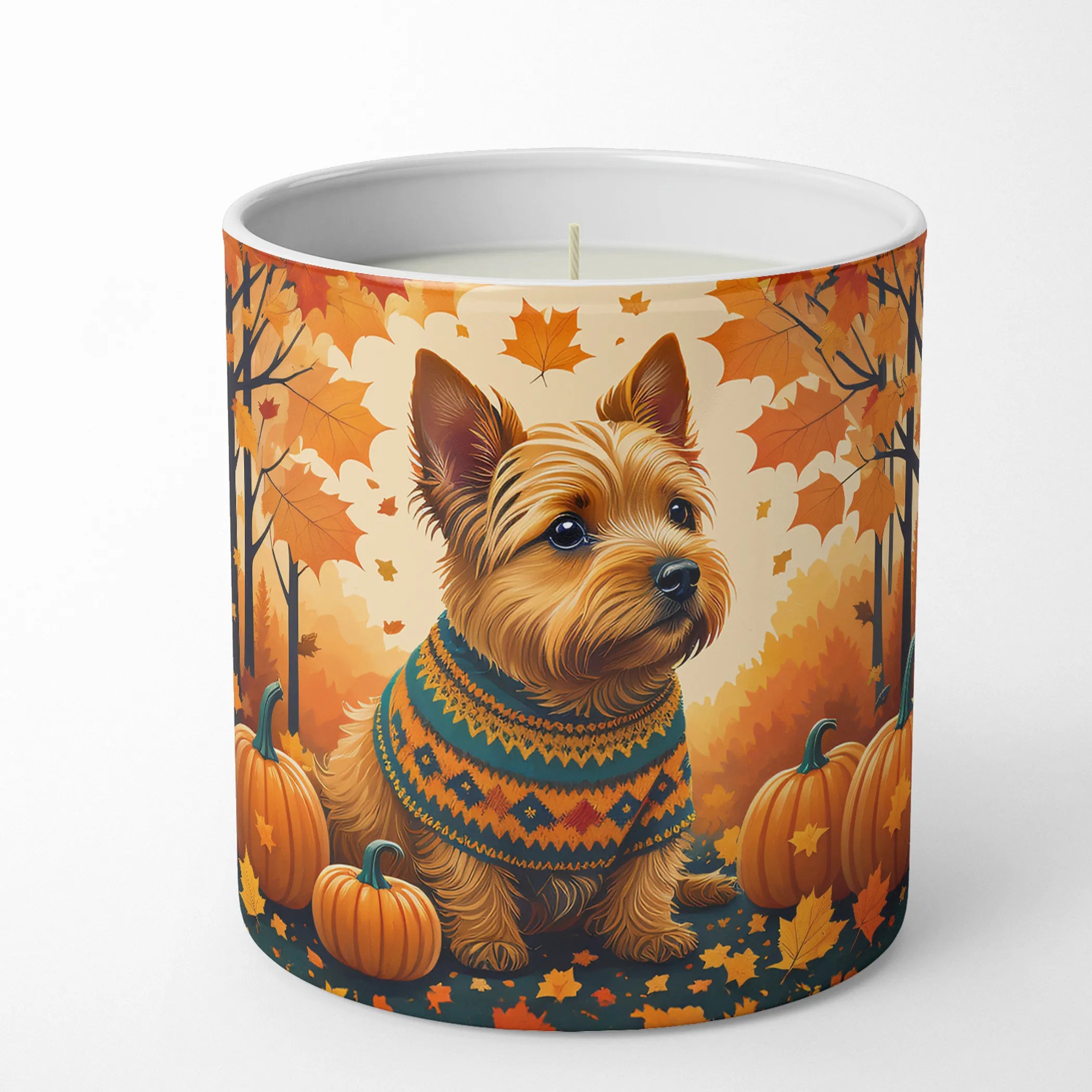 Autumn Leaves Decorative Soy Candle - Size: 10 OZ | Pack Of: 1 | Collection name: Autumn leaves