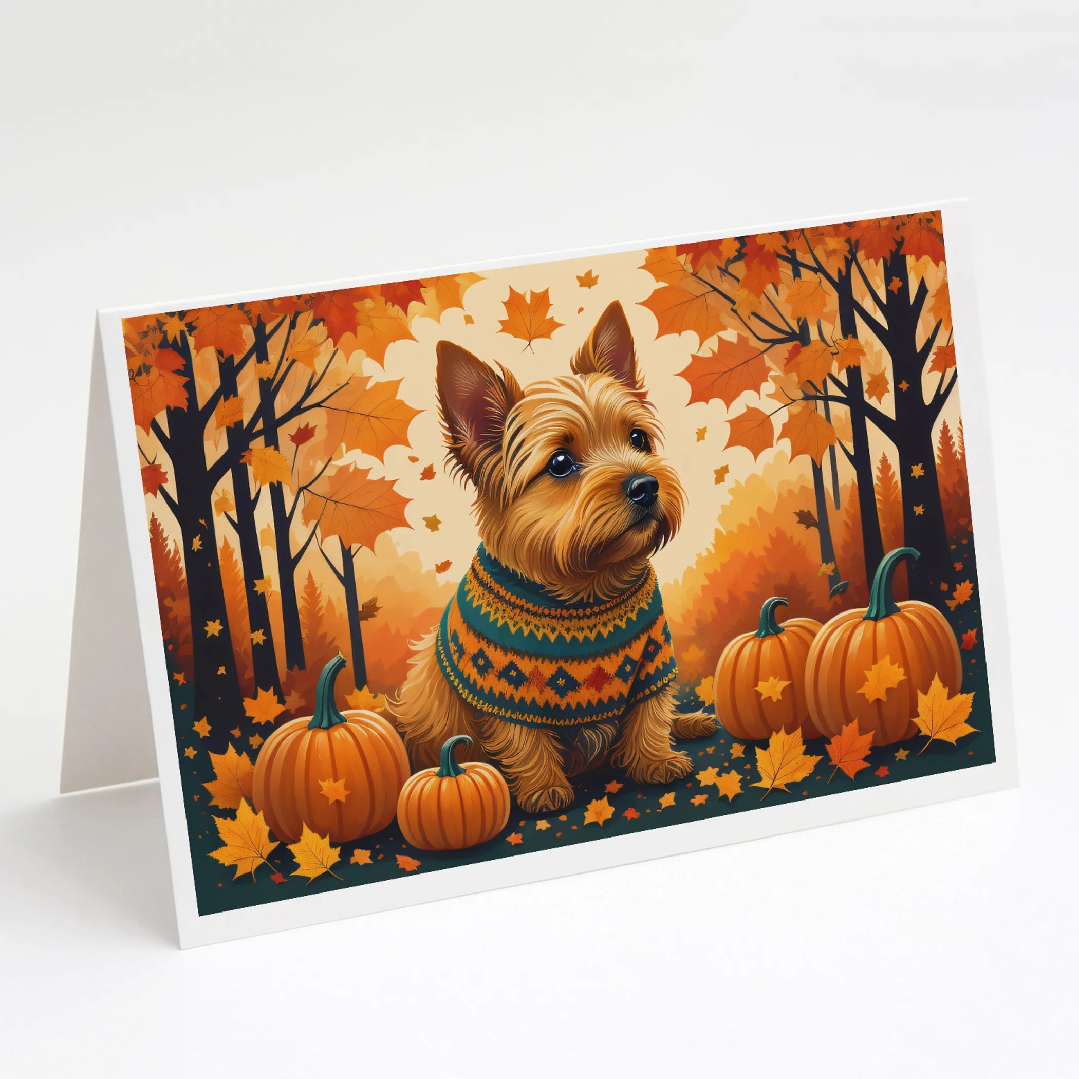 Autumn Leaves Greeting Cards  - Size: 5X7 | Pack Of: 8 | Collection name: Autumn leaves