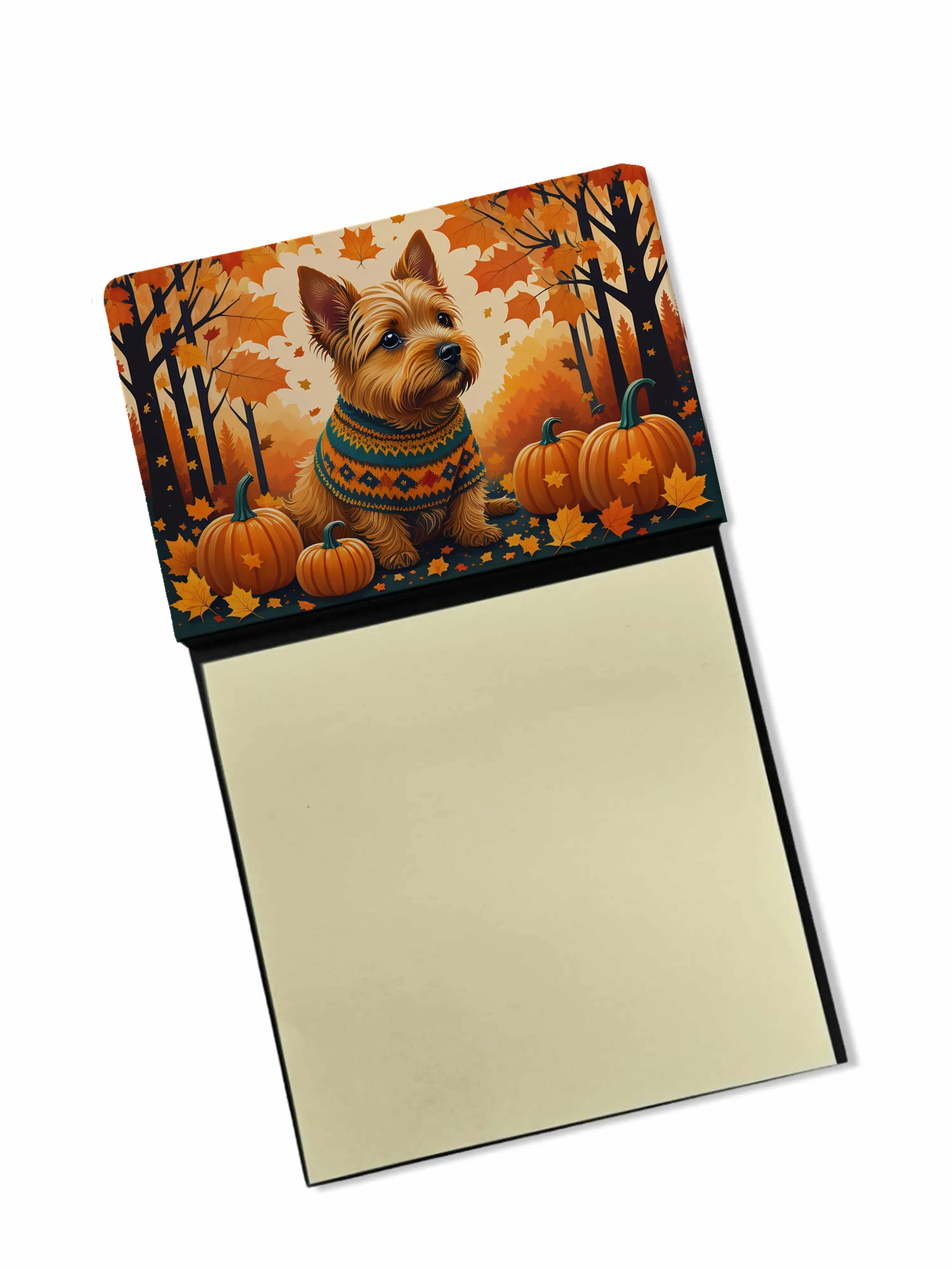 Autumn Leaves Sticky Note Holder - Pack Of: 1 | Collection name: Autumn leaves