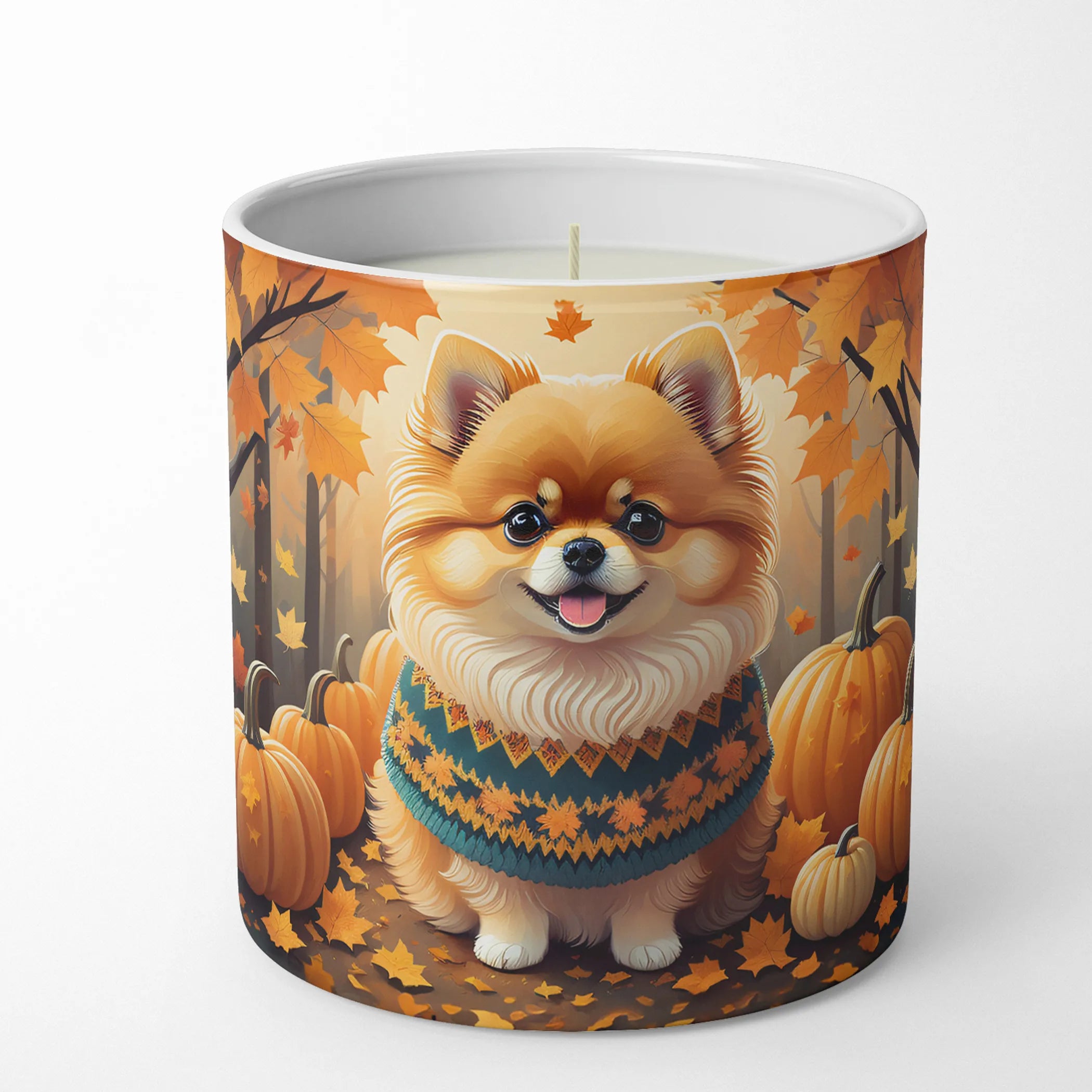 Autumn Leaves Decorative Soy Candle - Size: 10 OZ | Pack Of: 1 | Collection name: Autumn leaves