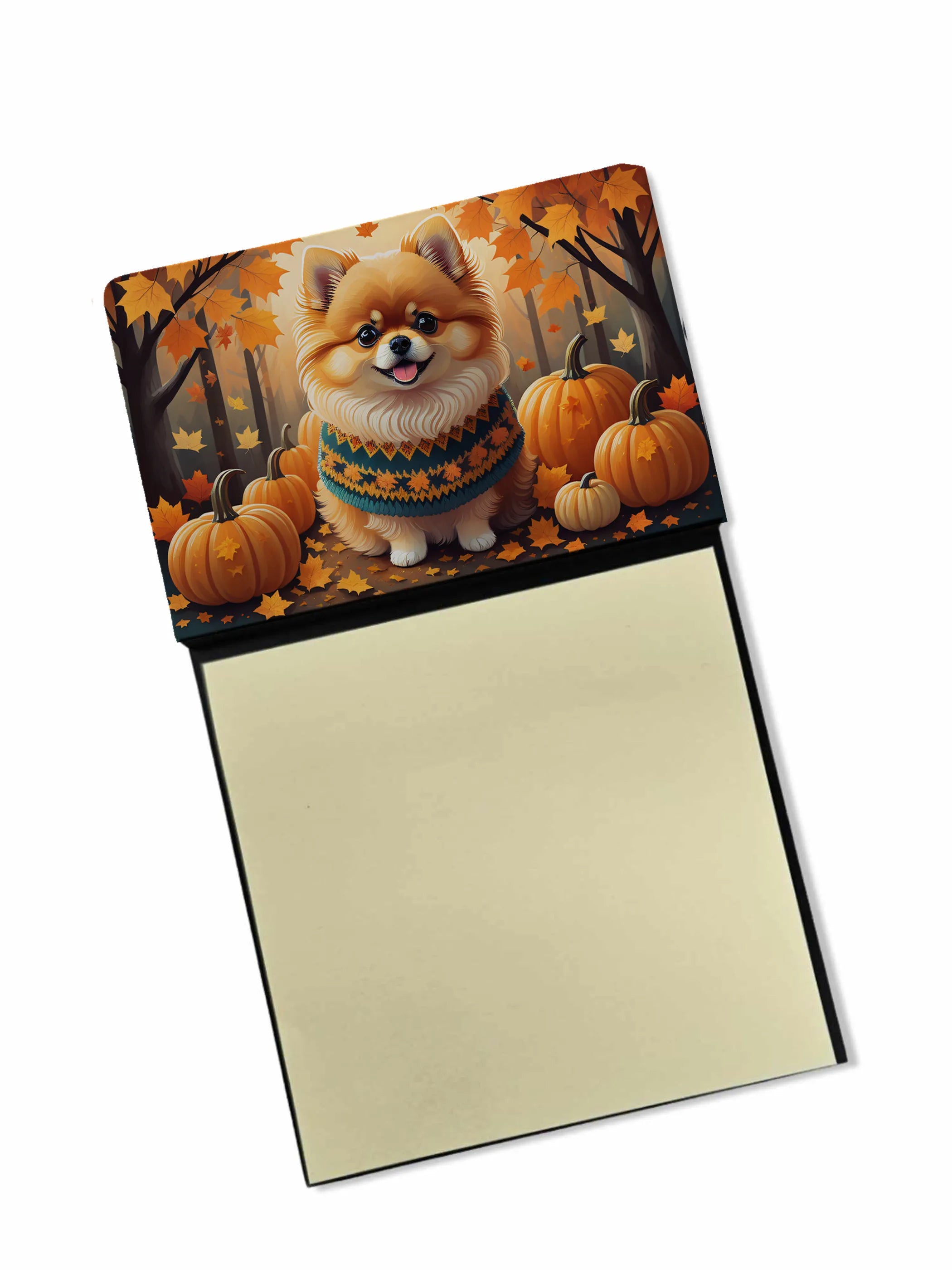 Autumn Leaves Sticky Note Holder - Pack Of: 1 | Collection name: Autumn leaves