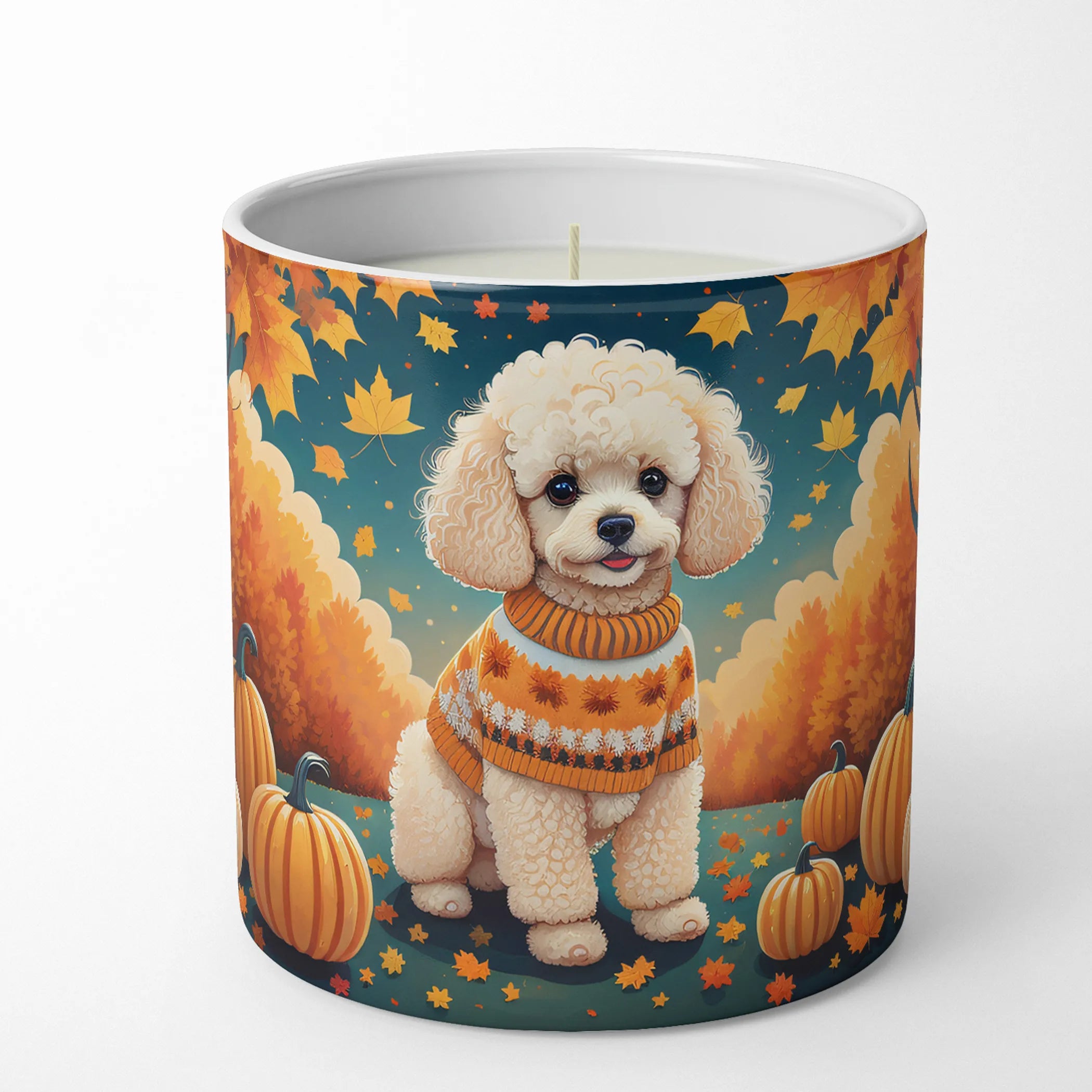 Autumn Leaves Decorative Soy Candle - Size: 10 OZ | Pack Of: 1 | Collection name: Autumn leaves