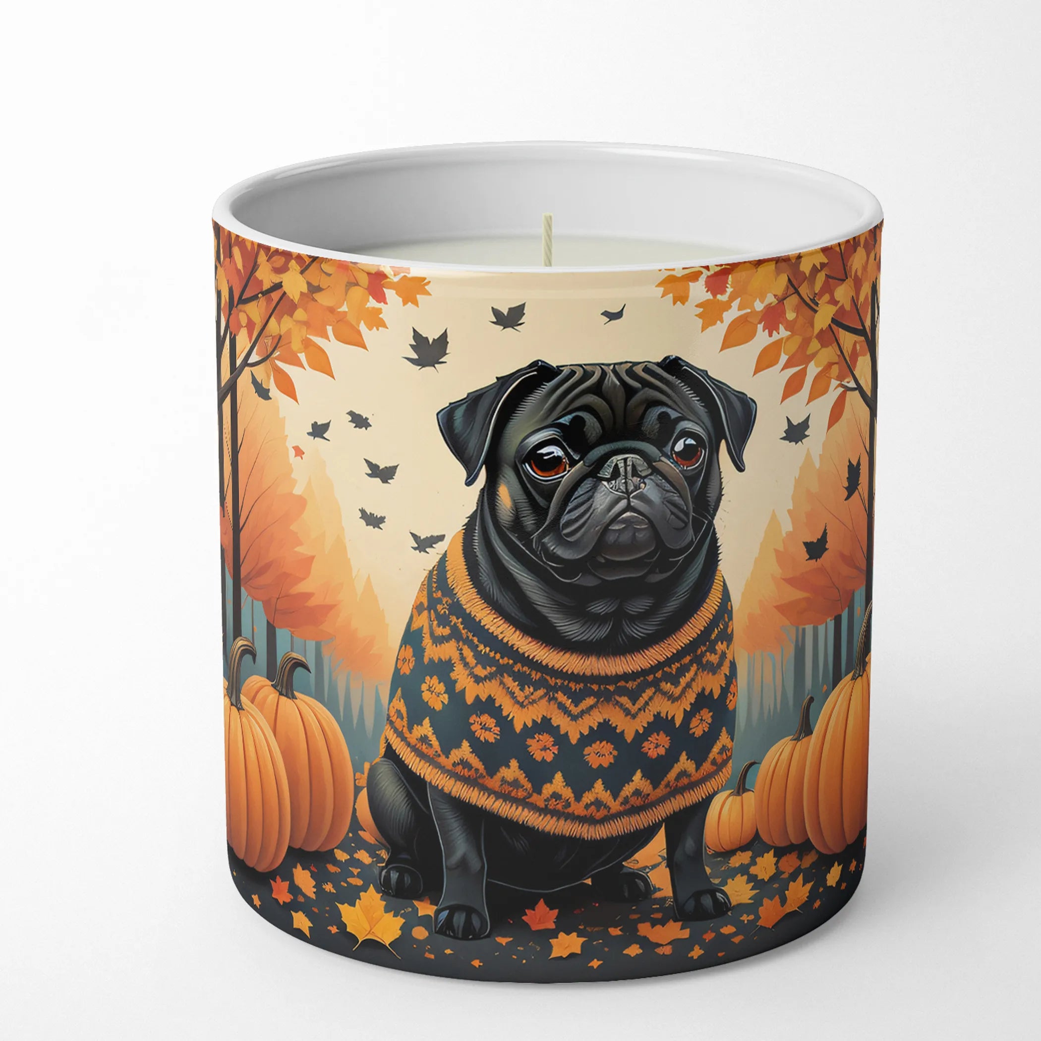 Autumn Leaves Decorative Soy Candle - Size: 10 OZ | Pack Of: 1 | Collection name: Autumn leaves
