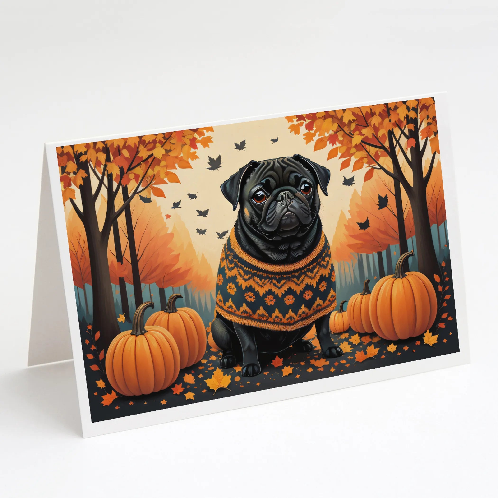 Autumn Leaves Greeting Cards  - Size: 5X7 | Pack Of: 8 | Collection name: Autumn leaves