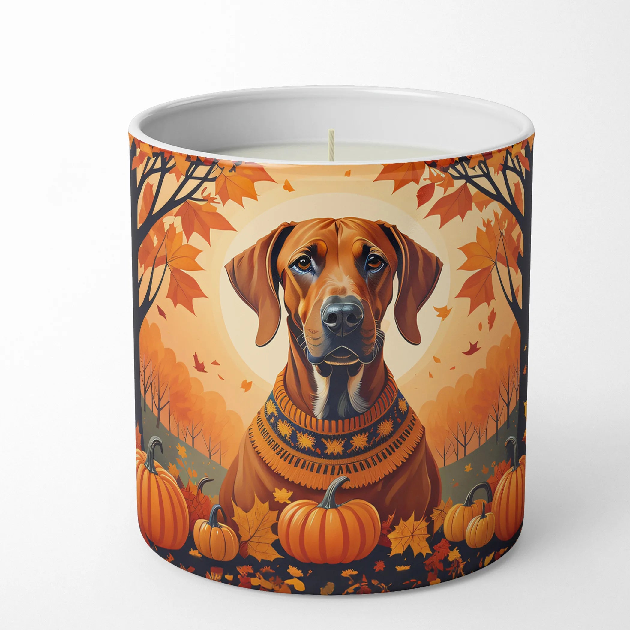Autumn Leaves Decorative Soy Candle - Size: 10 OZ | Pack Of: 1 | Collection name: Autumn leaves