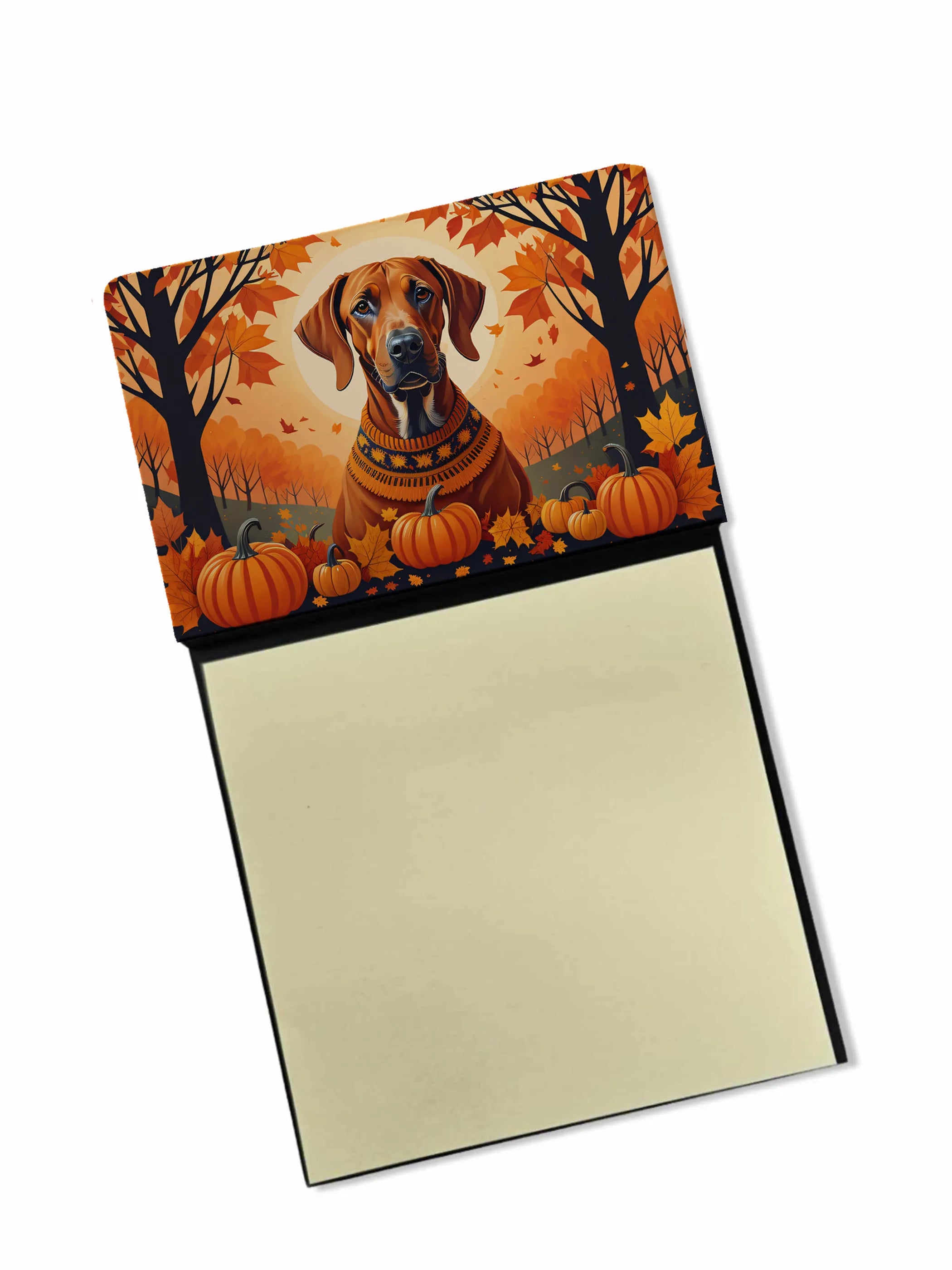 Autumn Leaves Sticky Note Holder - Pack Of: 1 | Collection name: Autumn leaves