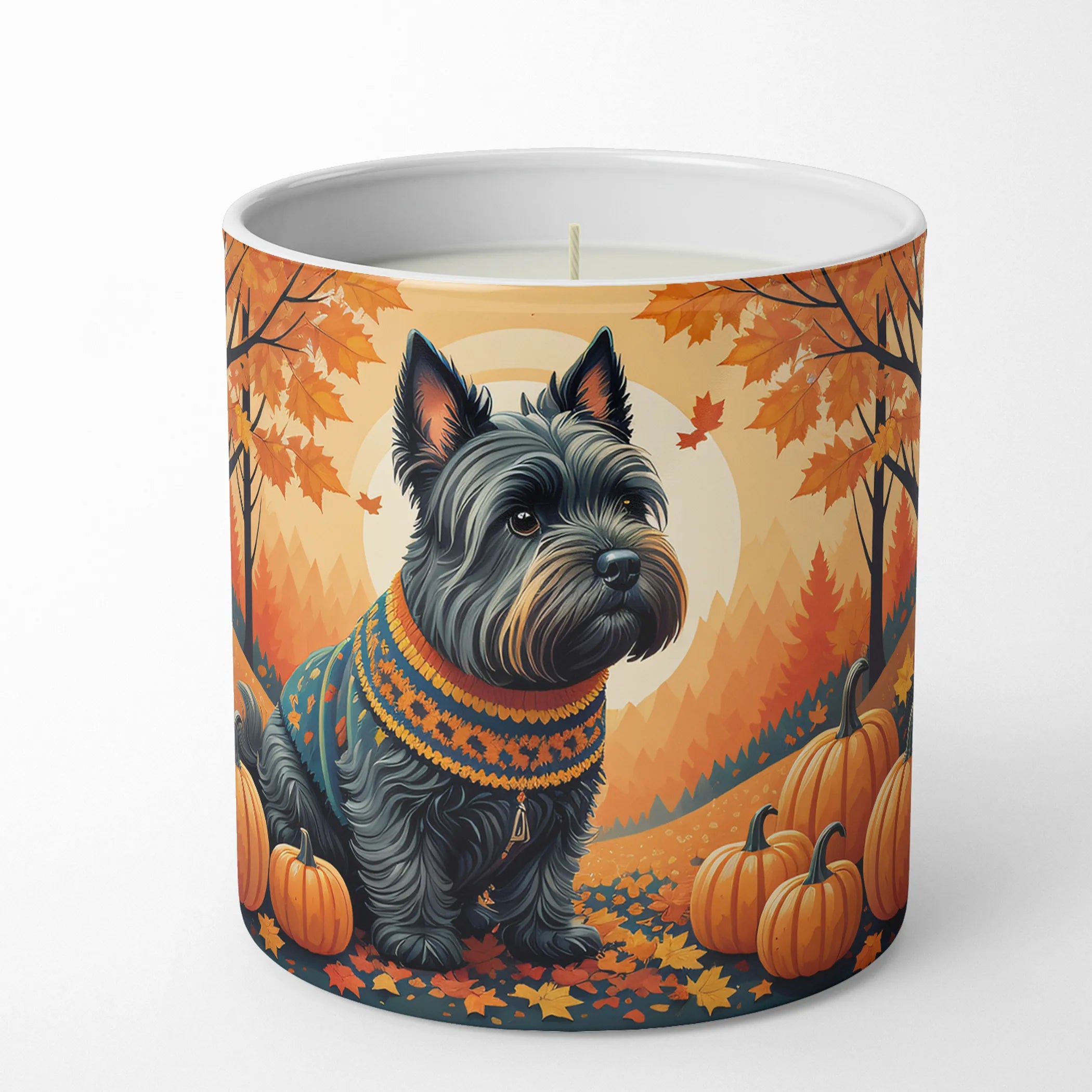 Autumn Leaves Decorative Soy Candle - Size: 10 OZ | Pack Of: 1 | Collection name: Autumn leaves