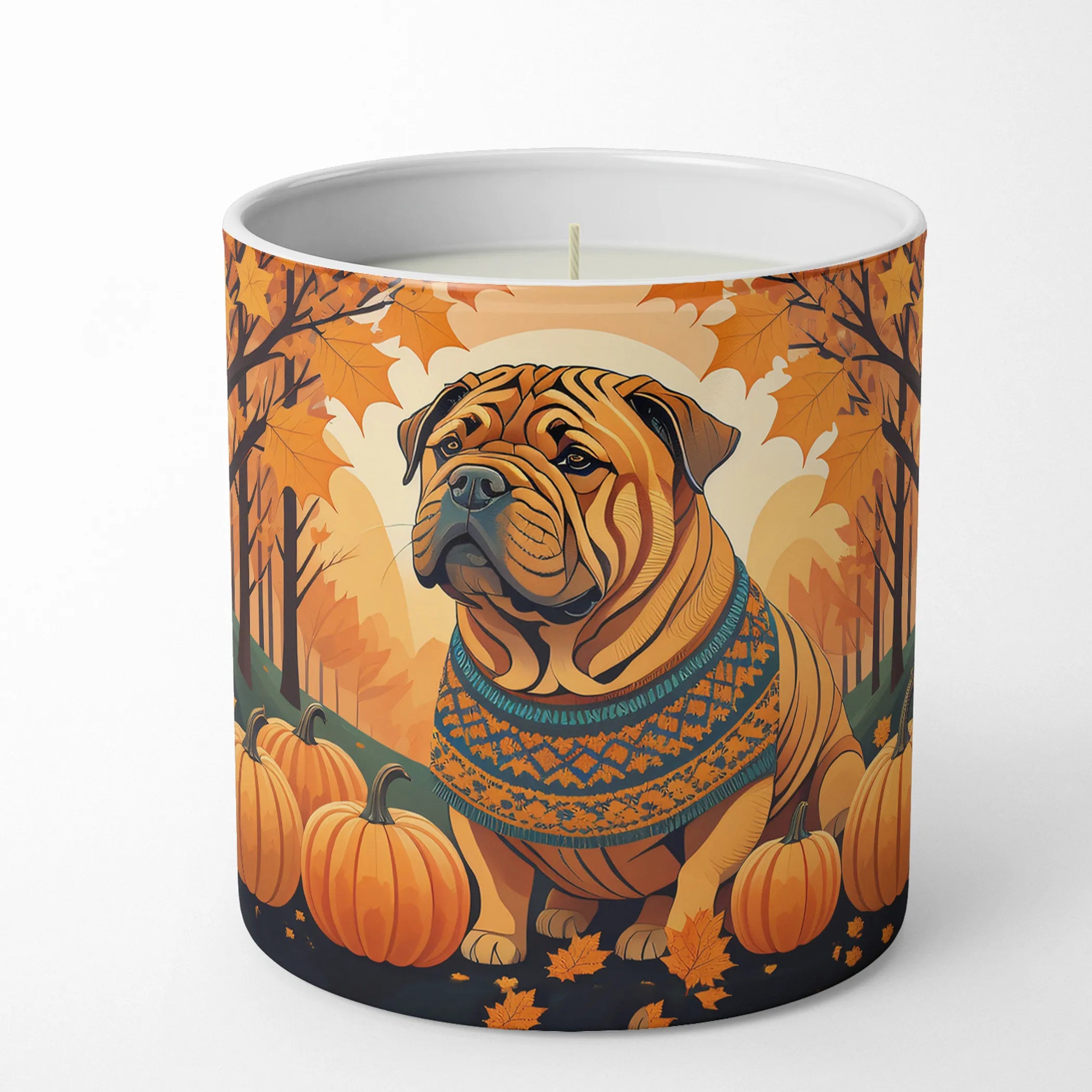 Autumn Leaves Decorative Soy Candle - Size: 10 OZ | Pack Of: 1 | Collection name: Autumn leaves