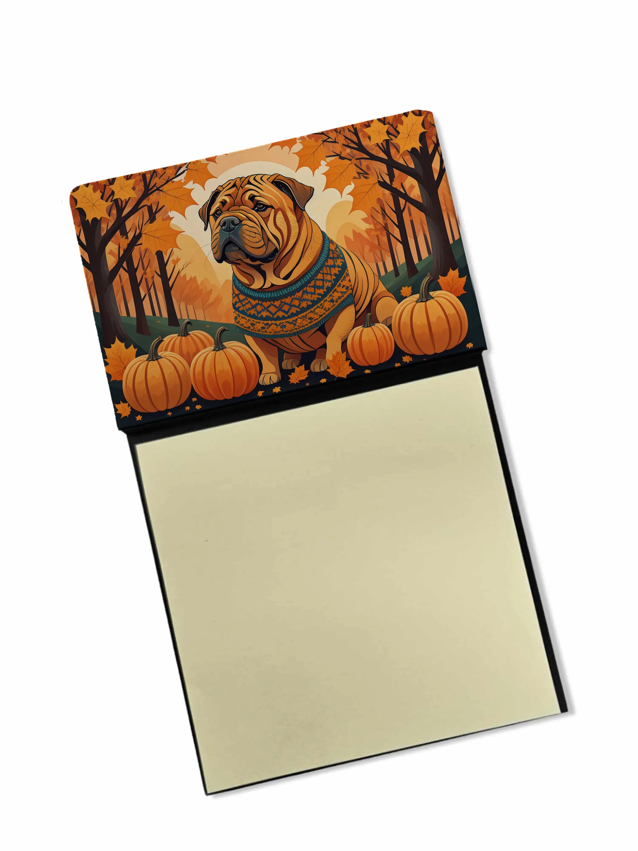 Autumn Leaves Sticky Note Holder - Pack Of: 1 | Collection name: Autumn leaves